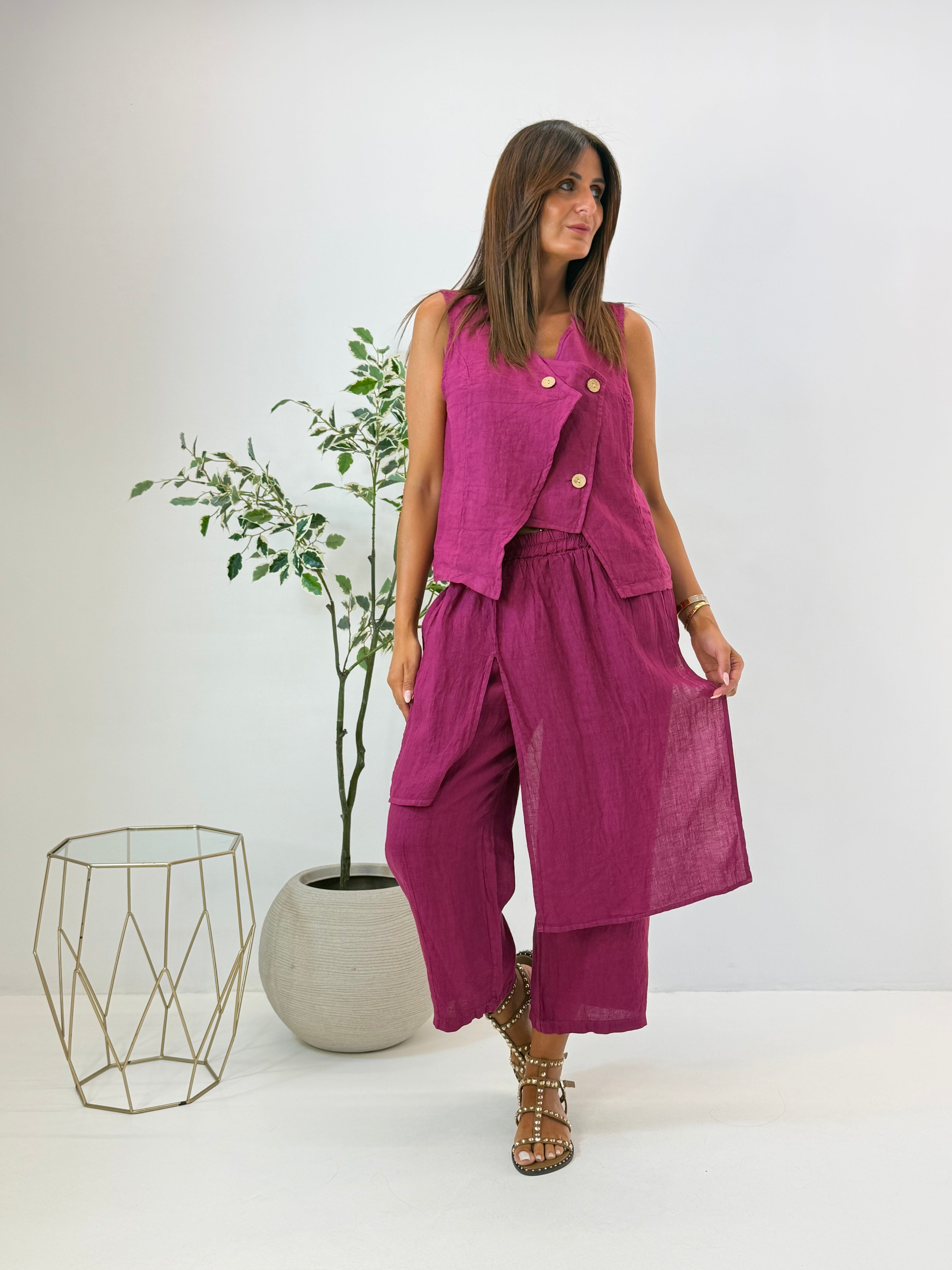 PANTALONE LIANA IN LINO