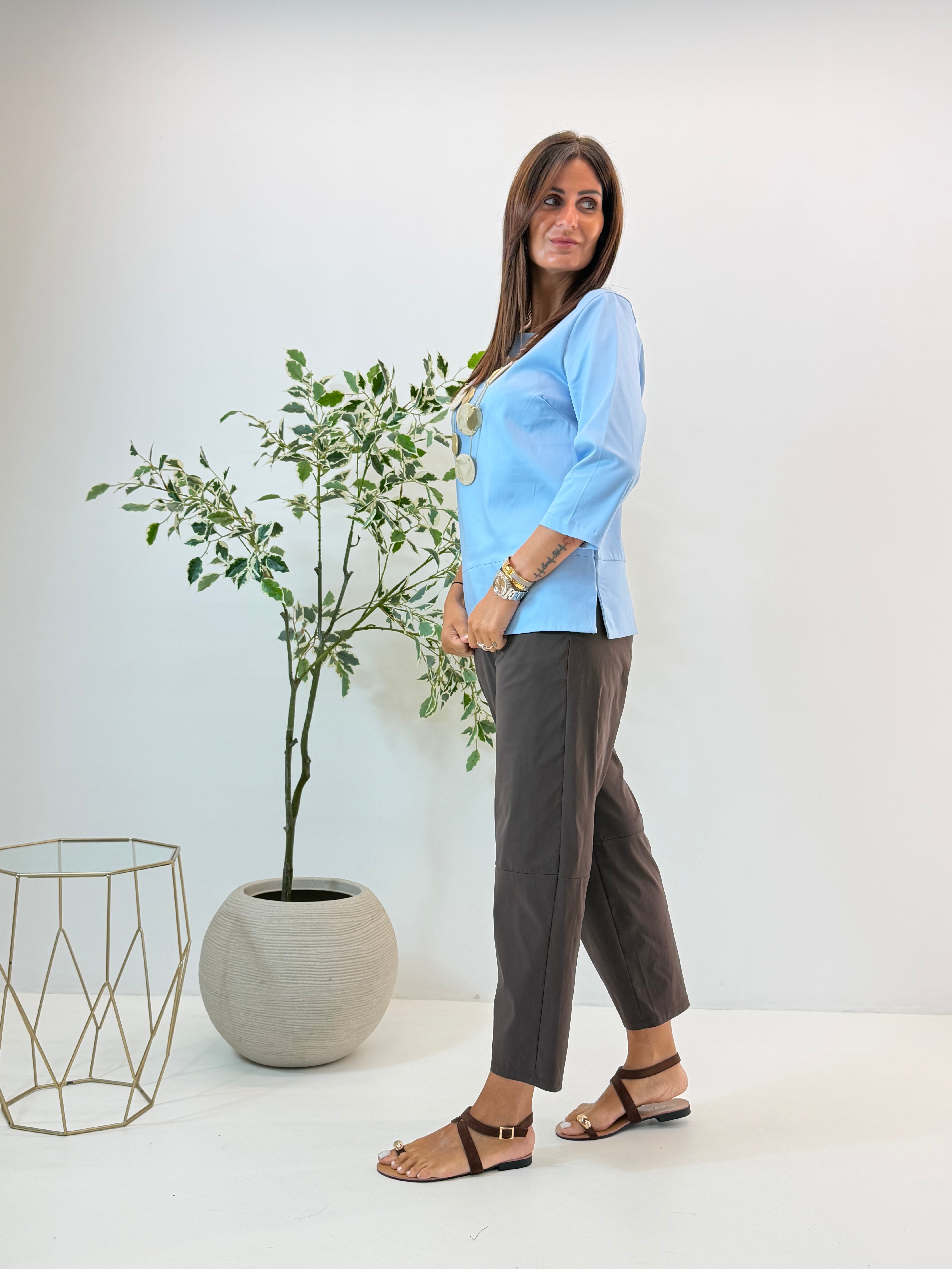 BLUSA SEUL AZZURRA
