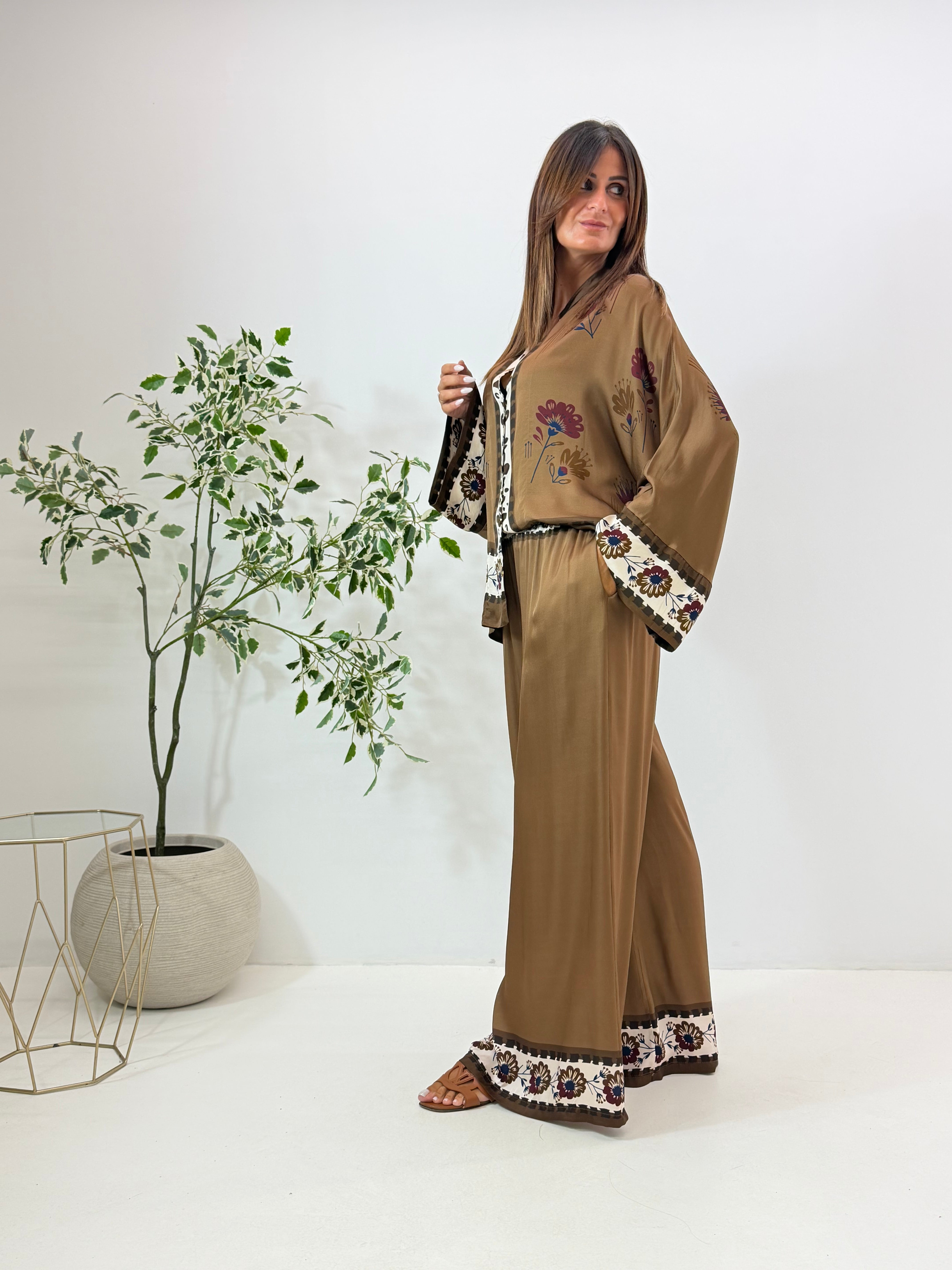 CAMICIA ROMY FANTASIA CAMEL