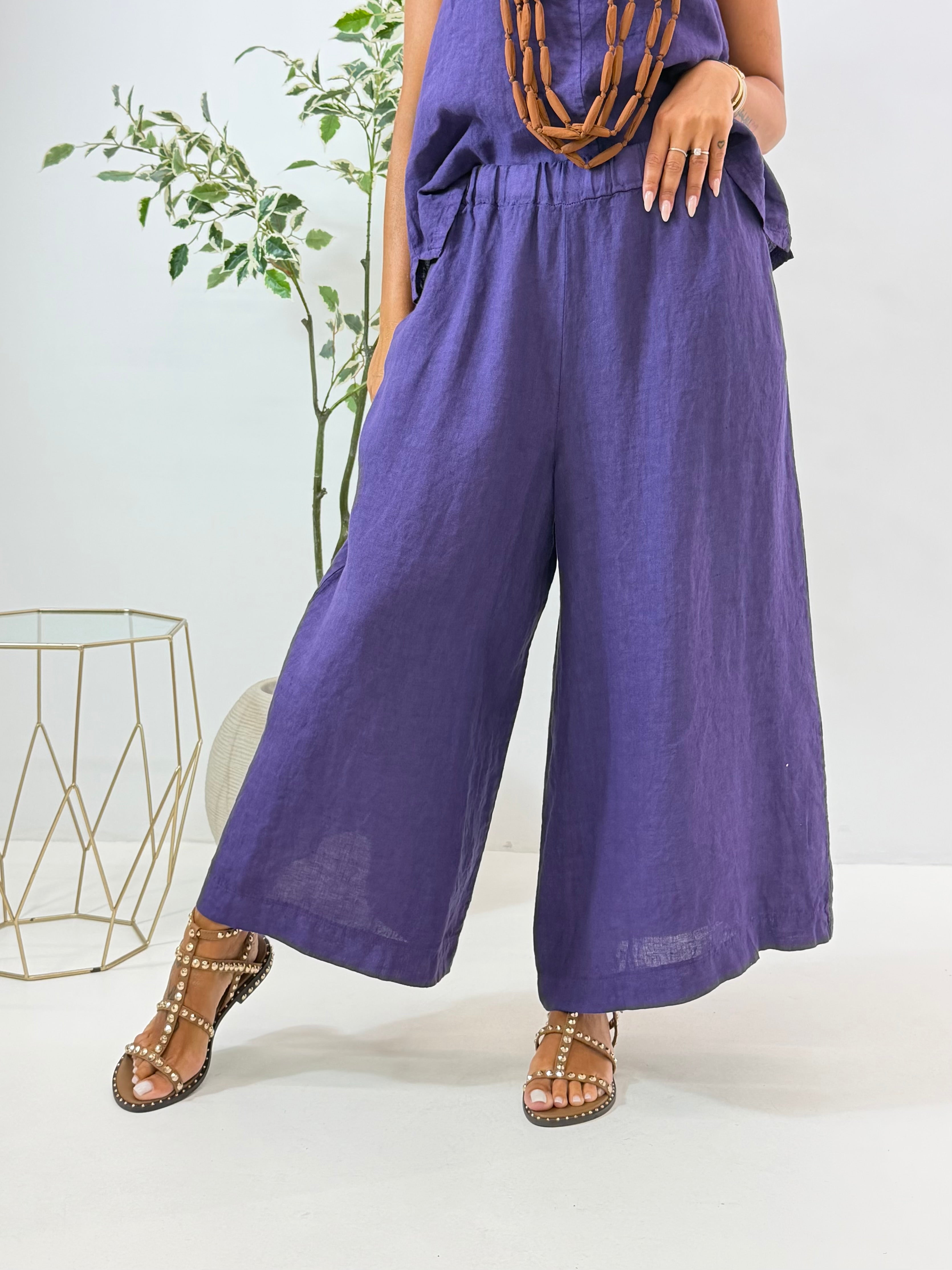 PANTALONE MERYL IN LINO