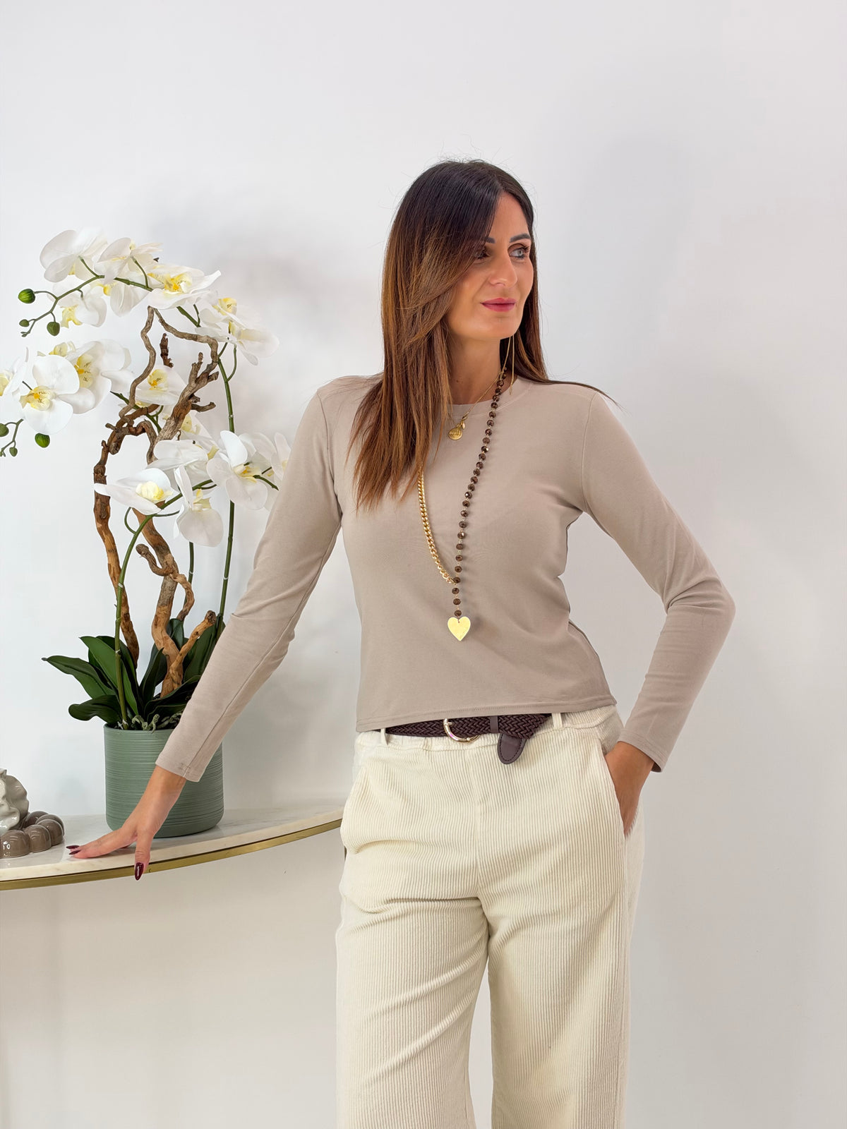 MAGLIETTA AMELIA BEIGE