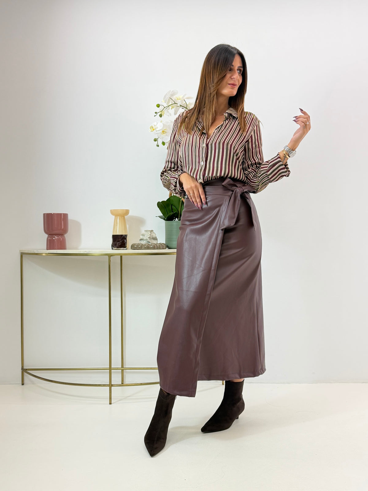 CAMICIA MATILDE FANTASIA A RIGHE