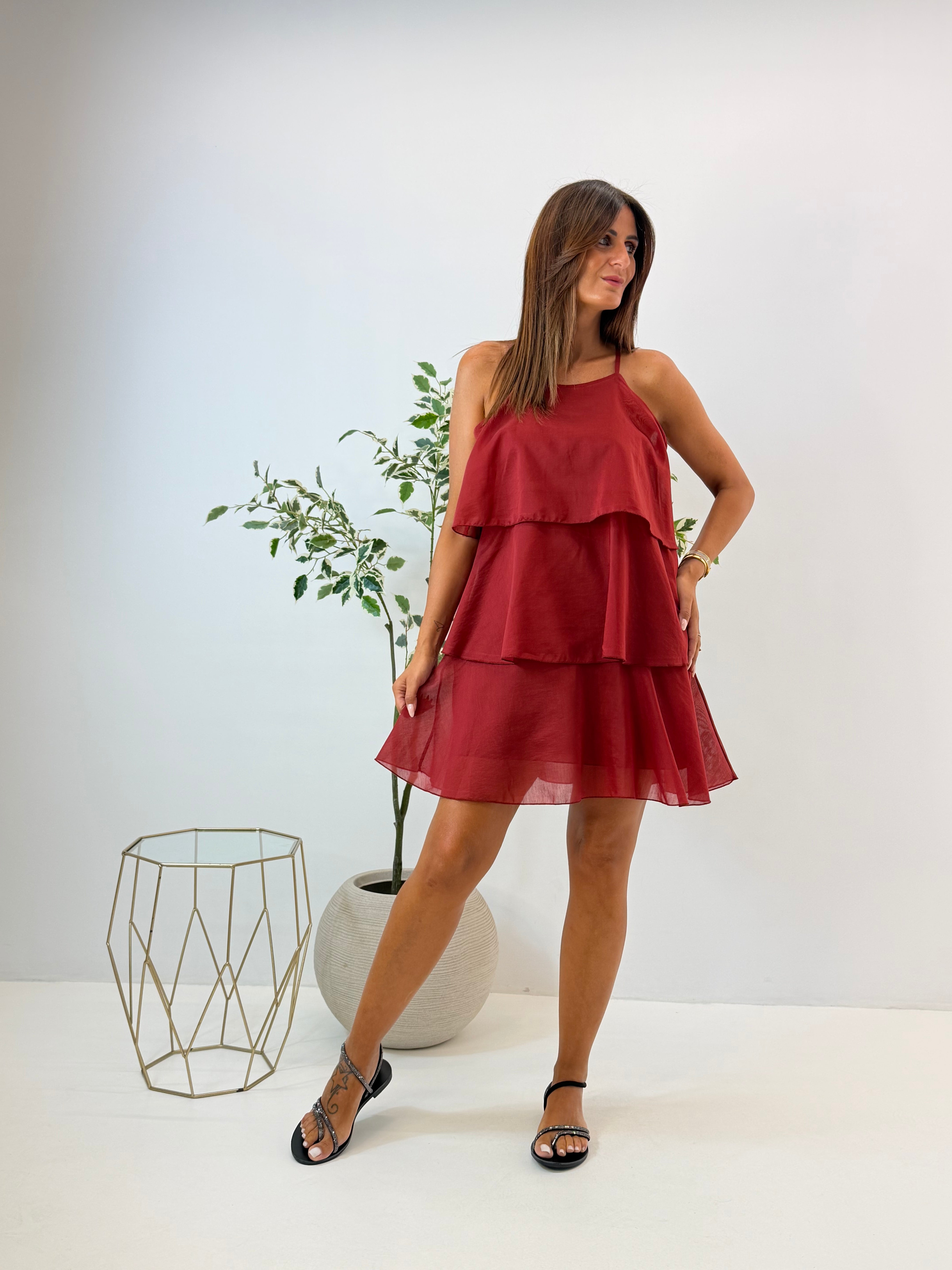 ABITO SOFIA BORDEAUX