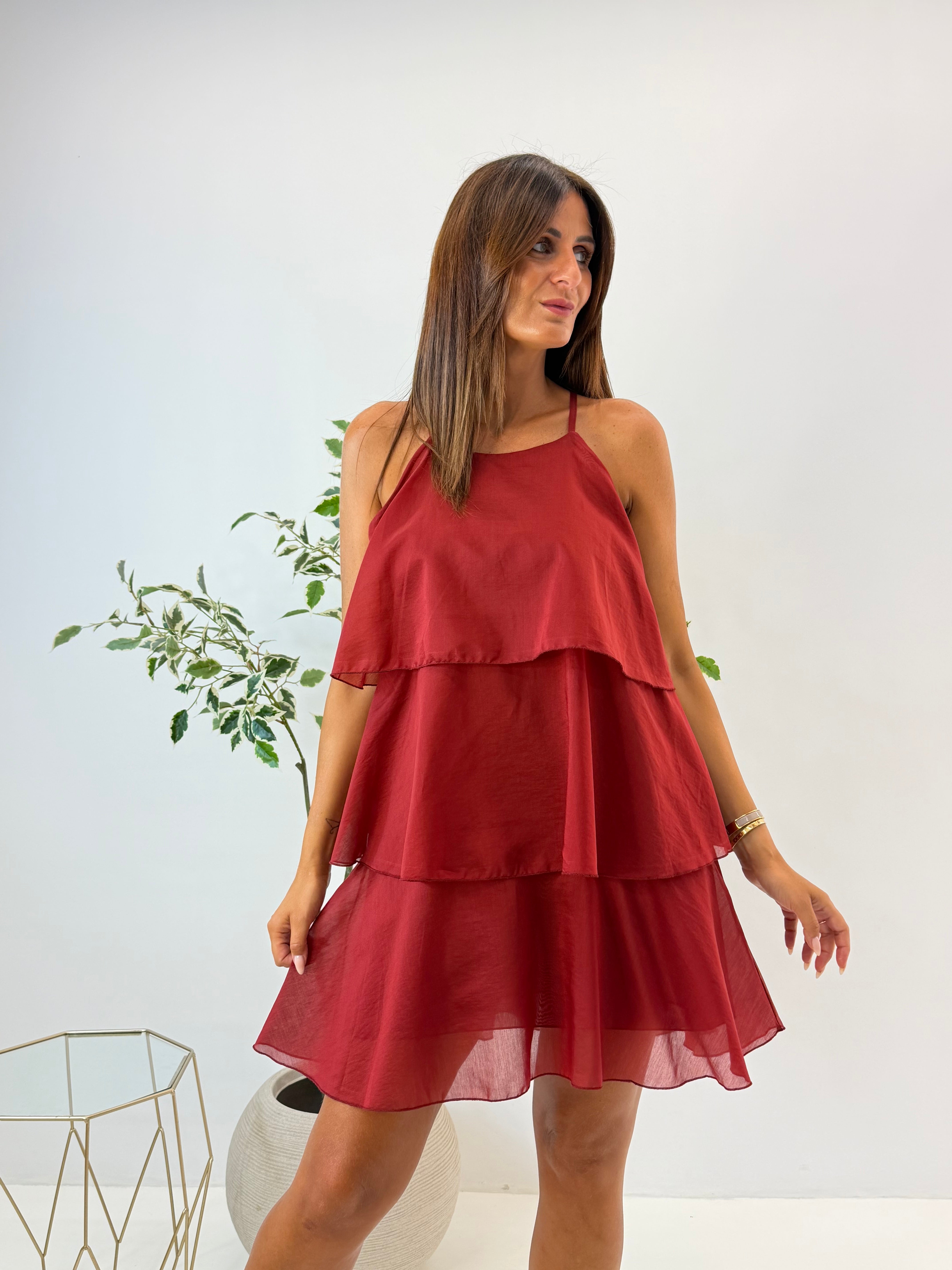ABITO SOFIA BORDEAUX
