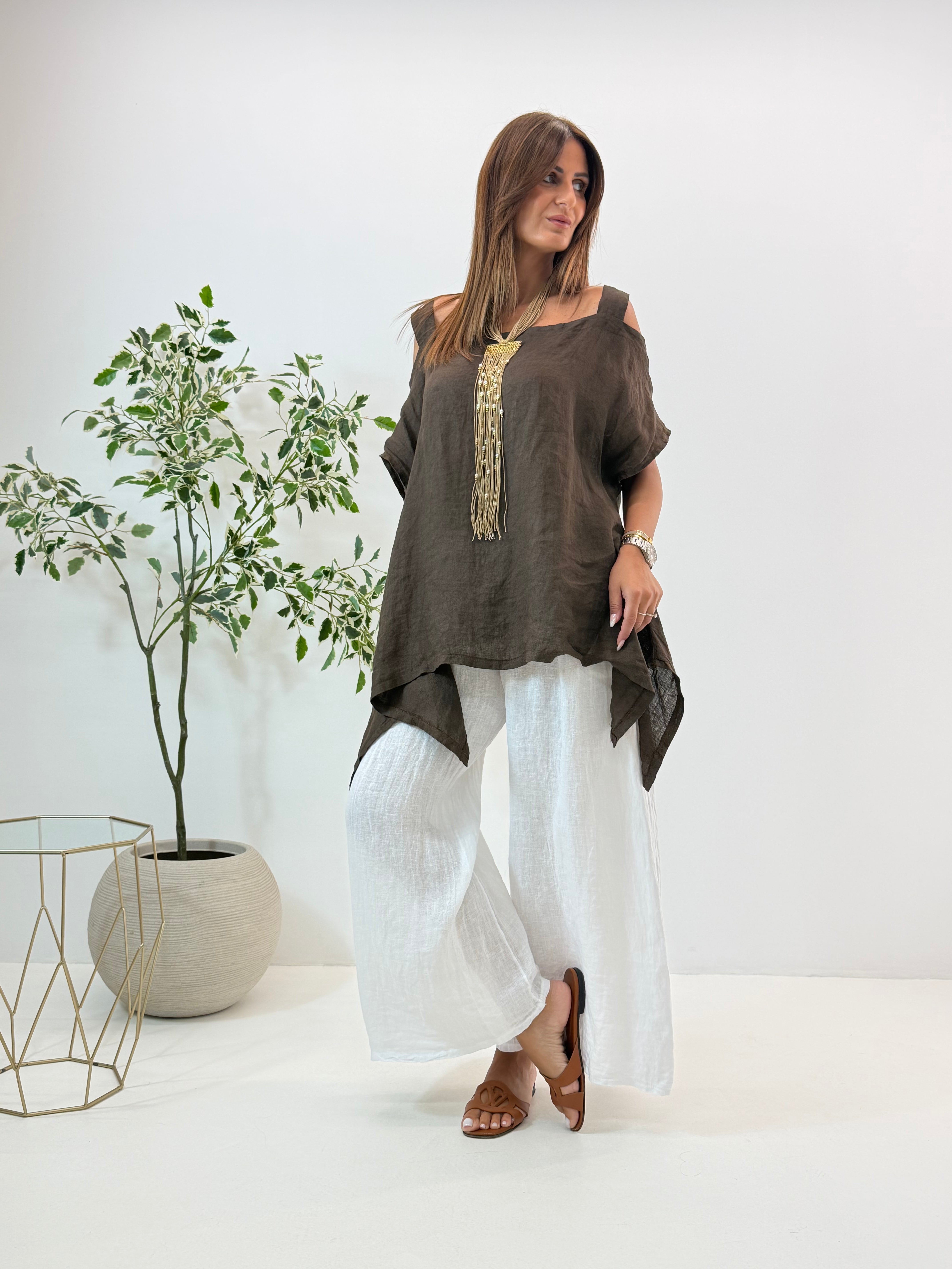 BLUSA JOSIE IN LINO