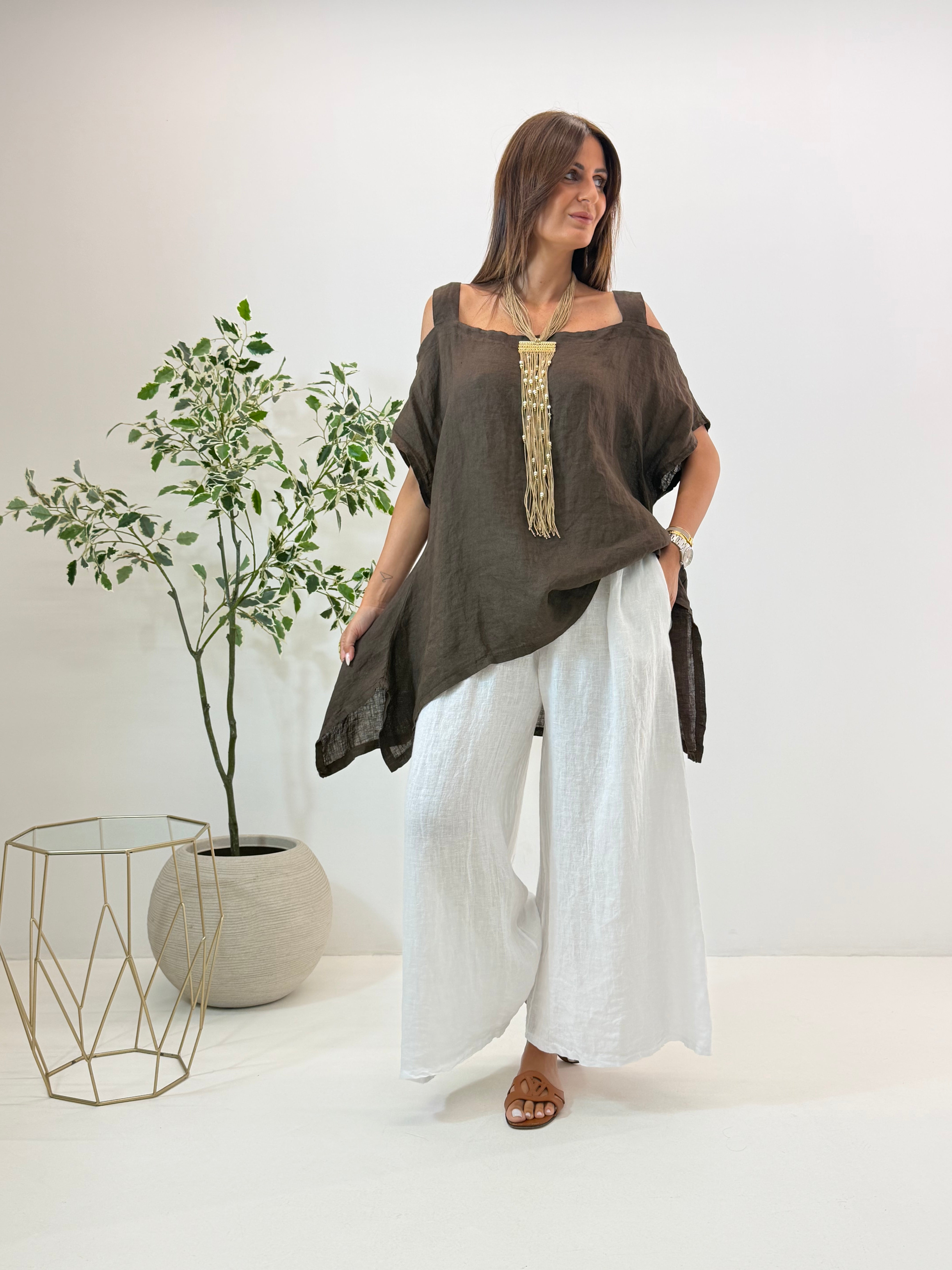 BLUSA JOSIE IN LINO