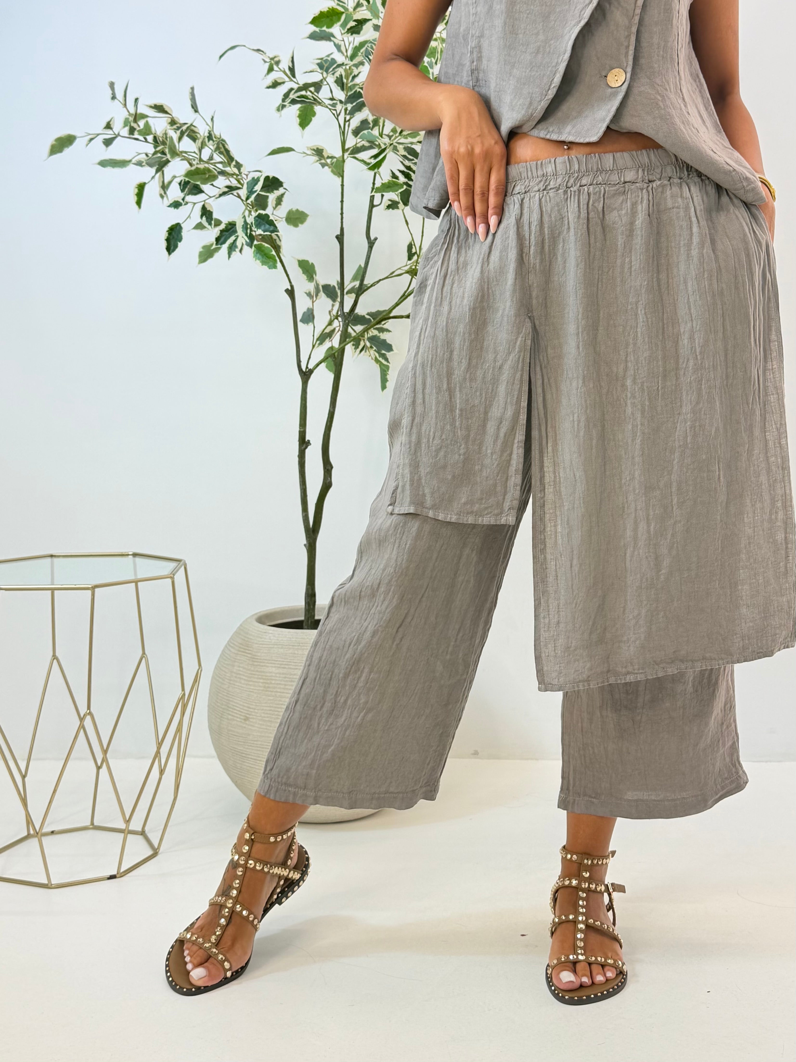 PANTALONE LIANA IN LINO