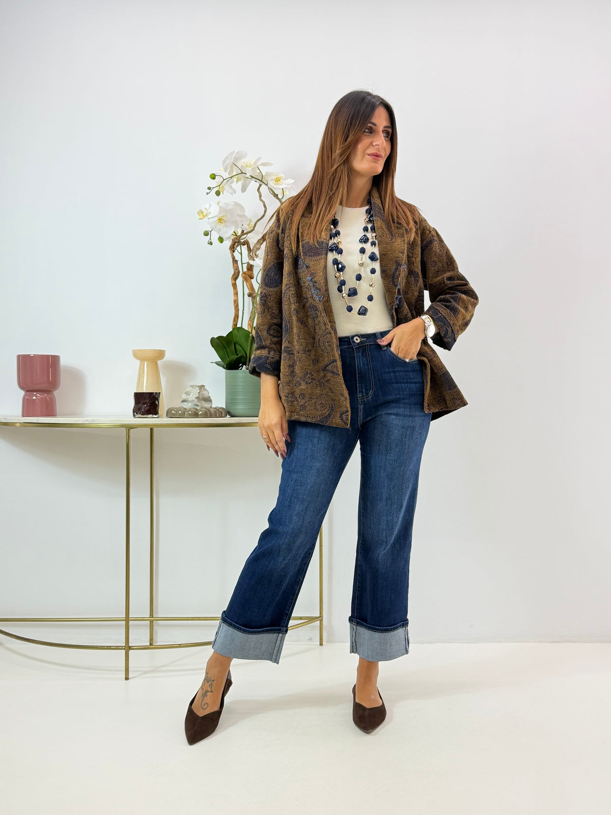JEANS AMIRA CON RISVOLTO