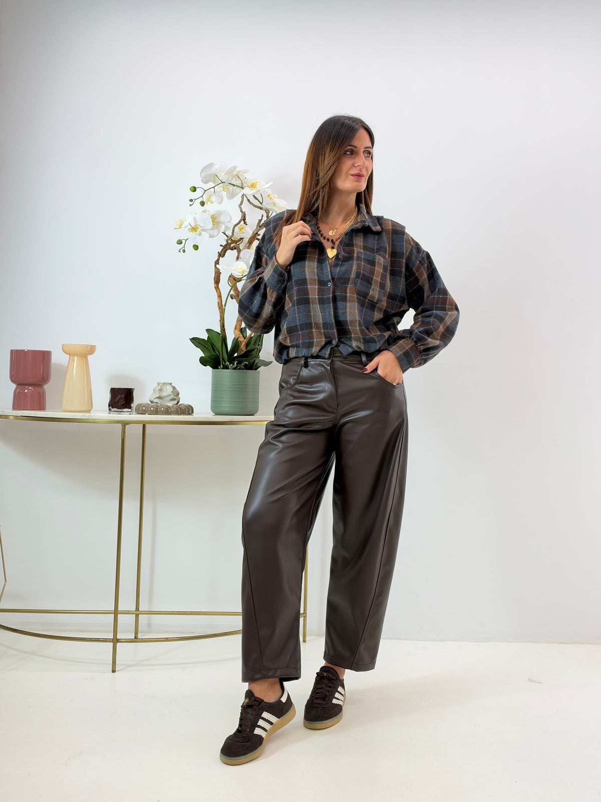 CAMICIA GIULIA A QUADRI