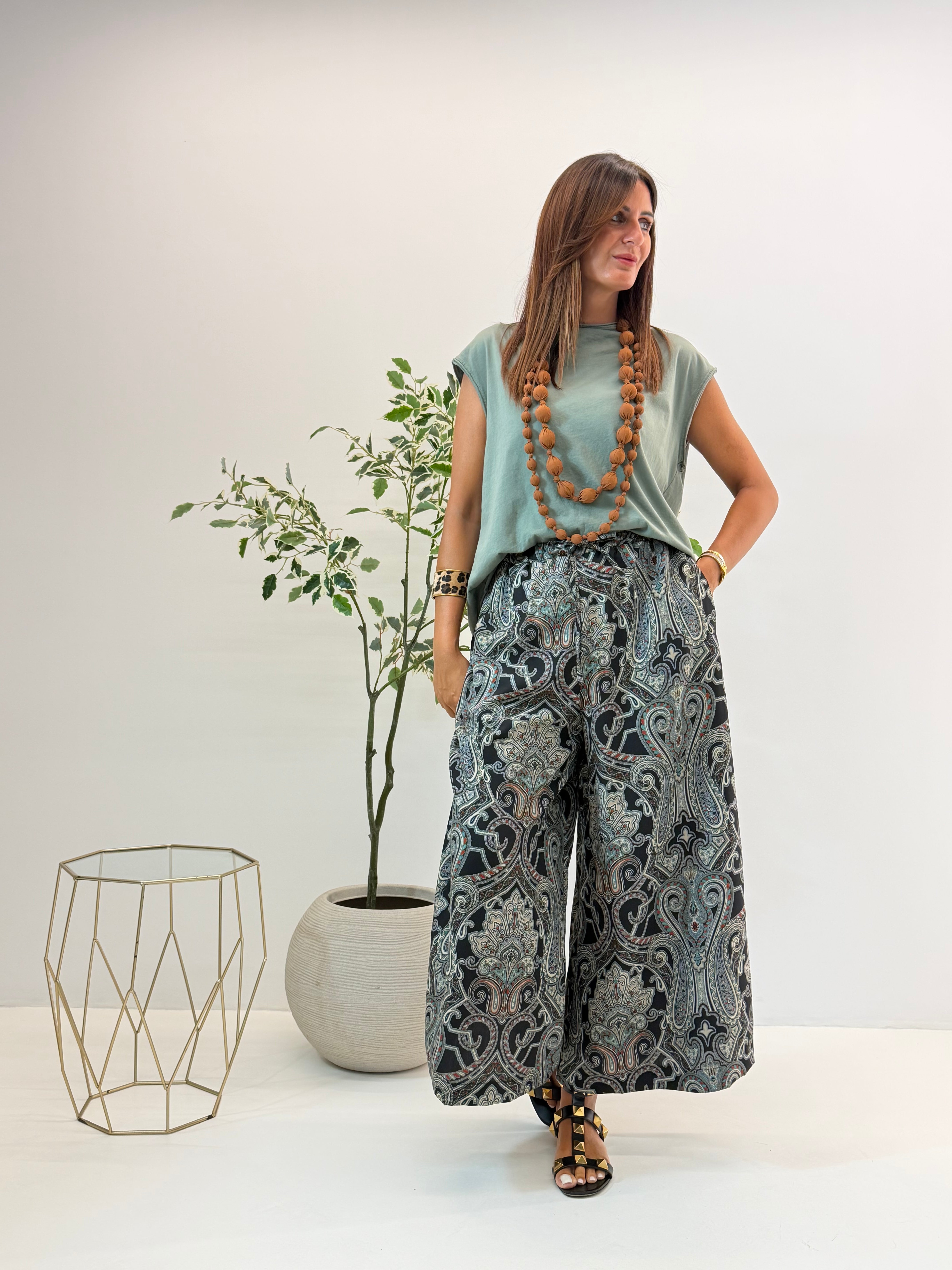 T-SHIRT MALENA WENDY MILITARE