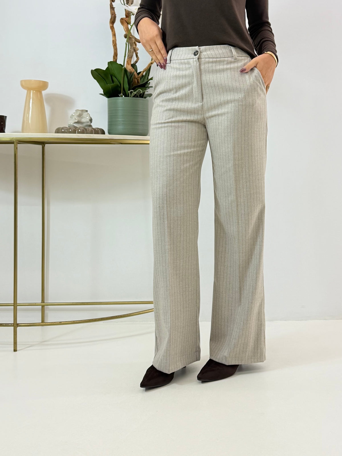 PANTALONE MAINA GESSATO