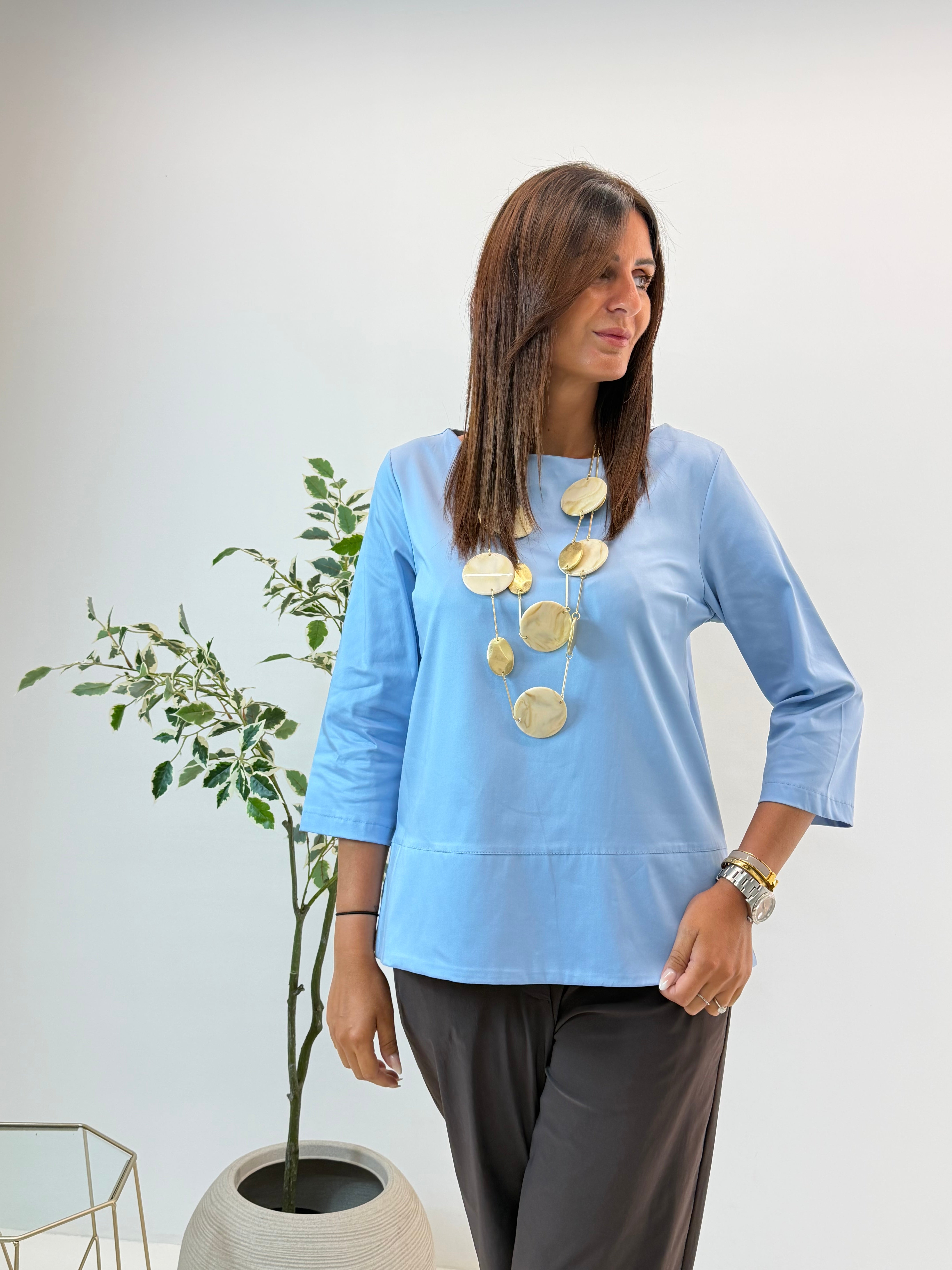 BLUSA SEUL AZZURRA