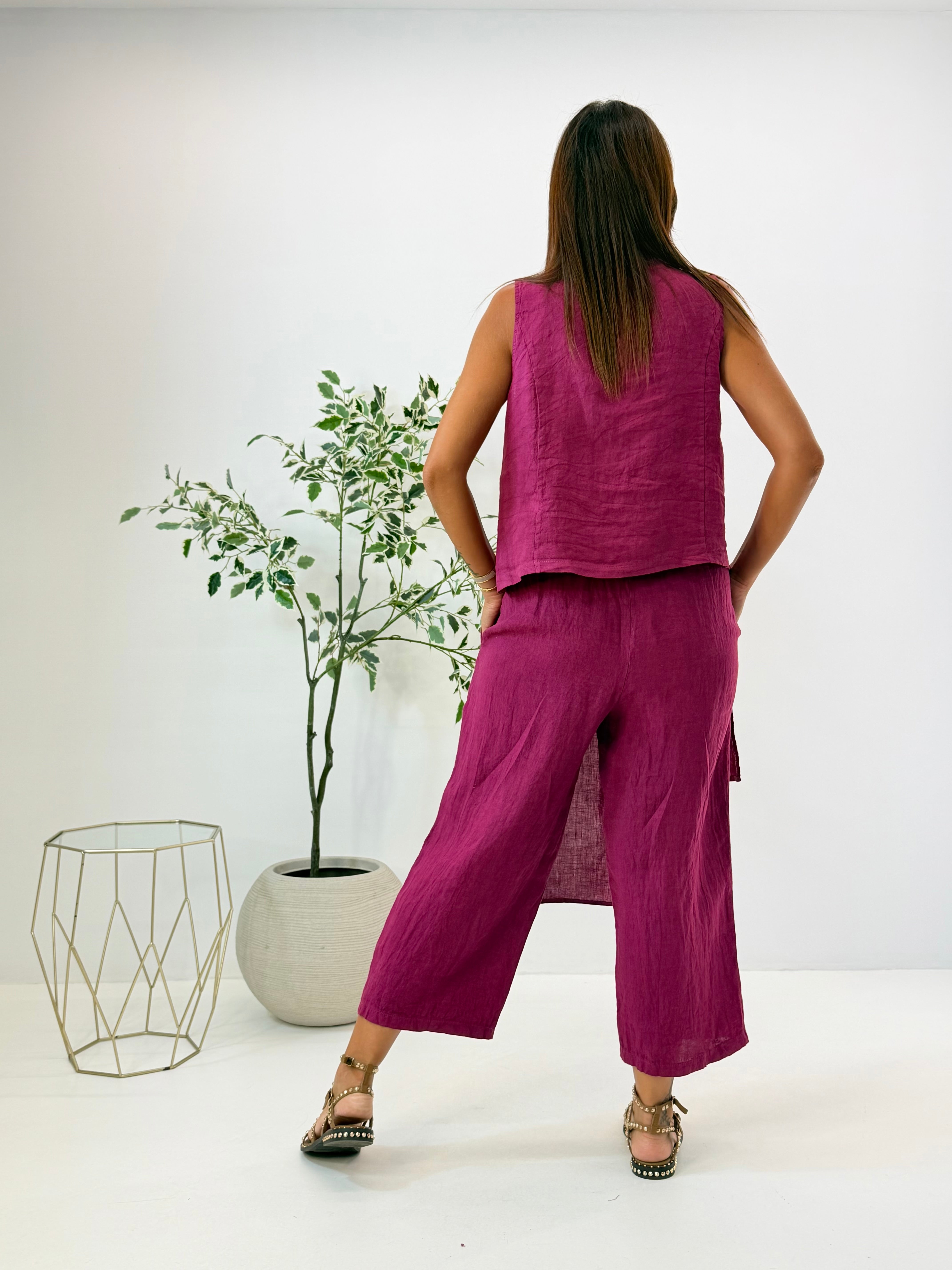 PANTALONE LIANA IN LINO
