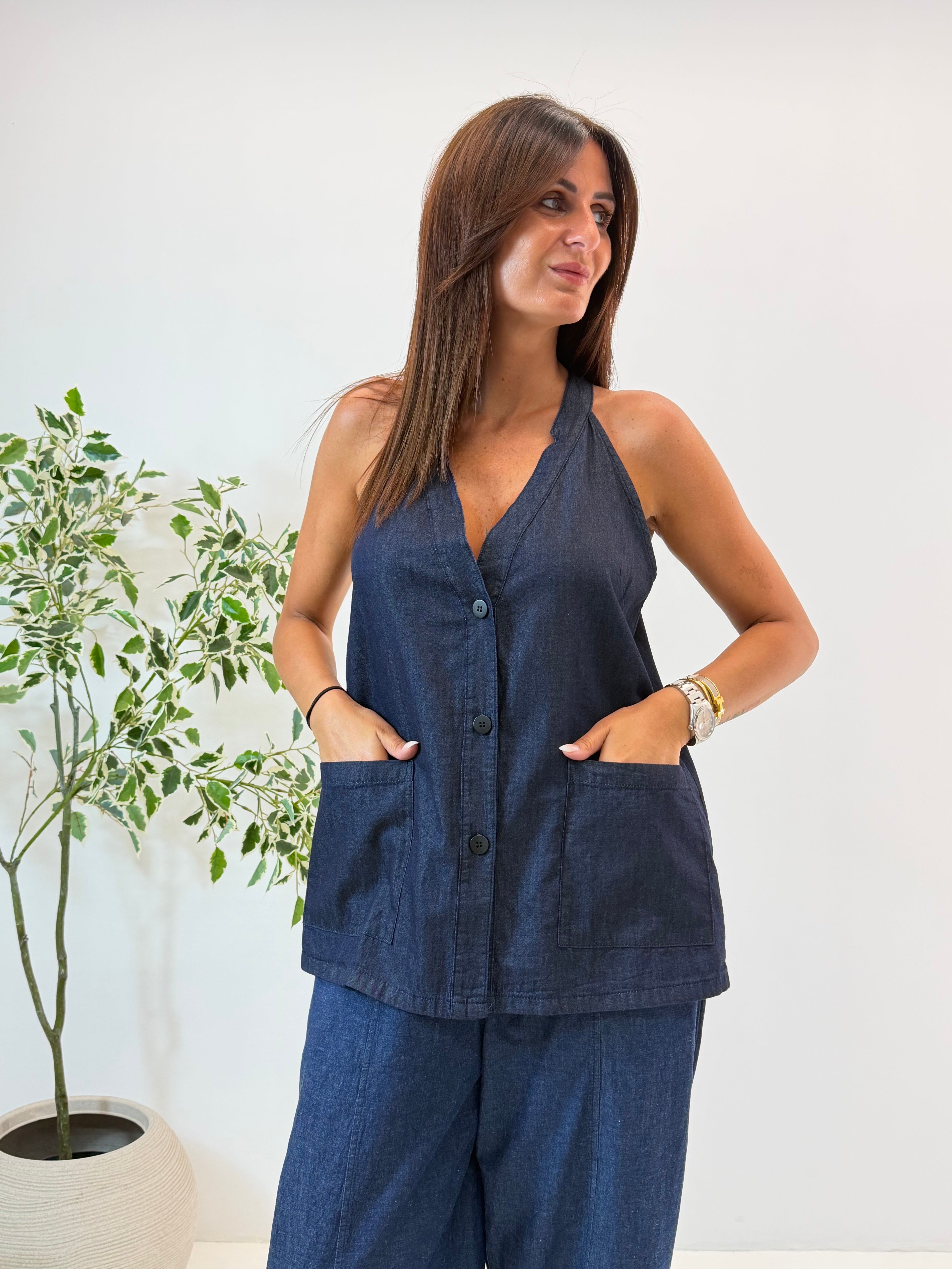 TOP MAIRA IN DENIM