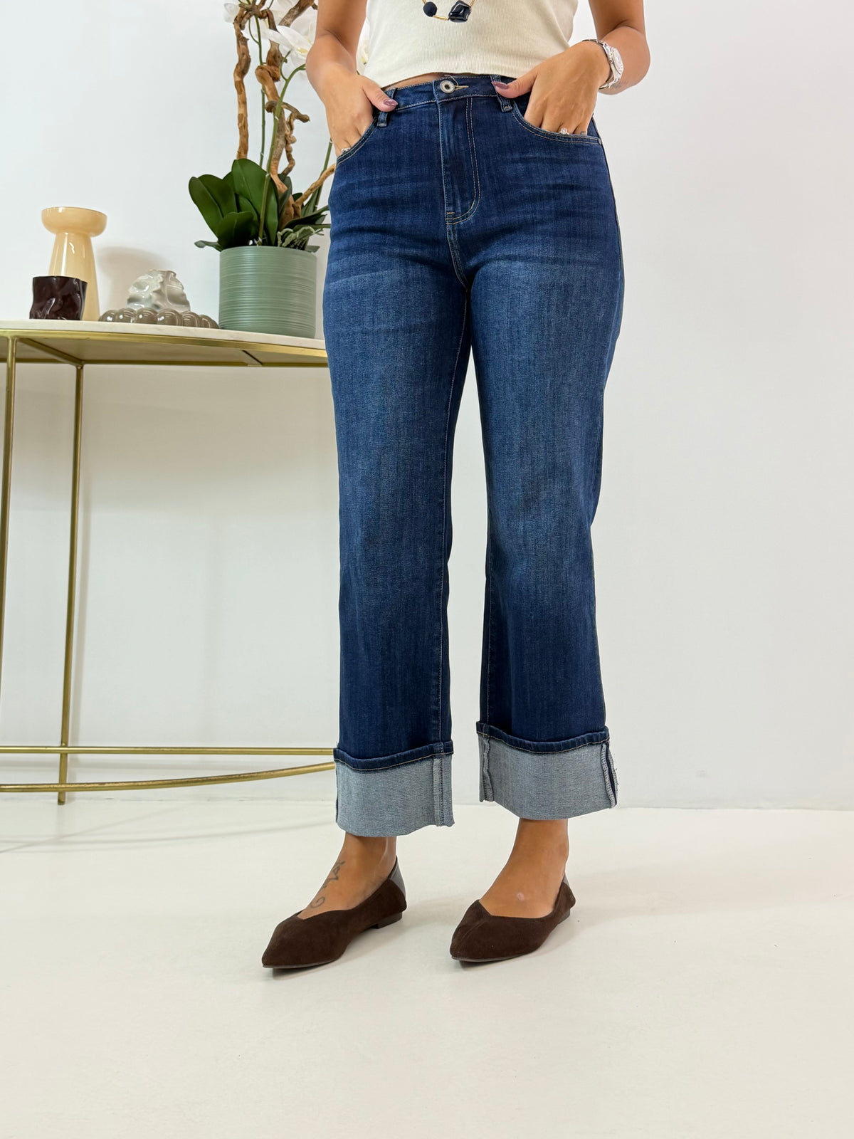 JEANS AMIRA CON RISVOLTO