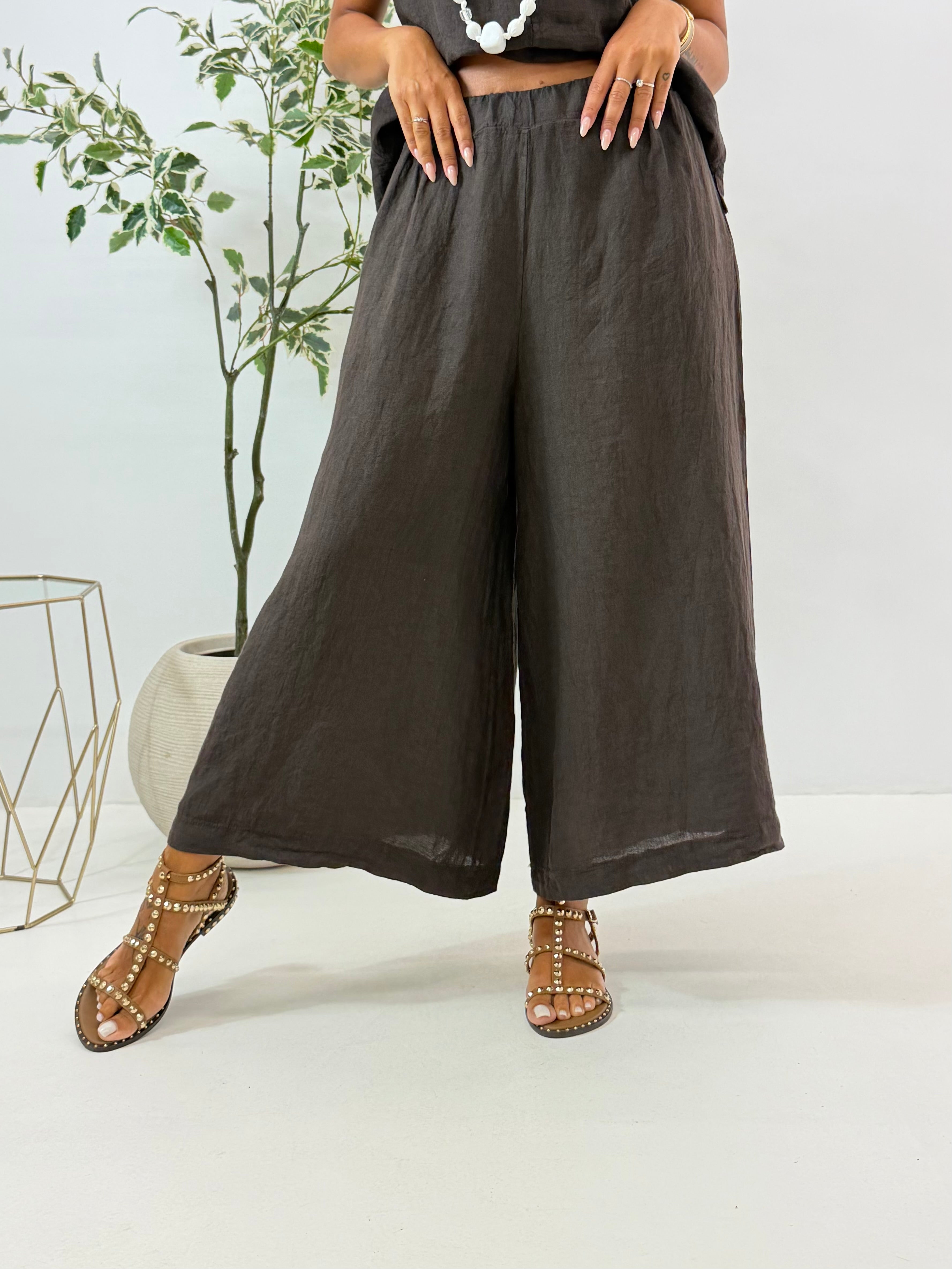 PANTALONE MERYL IN LINO