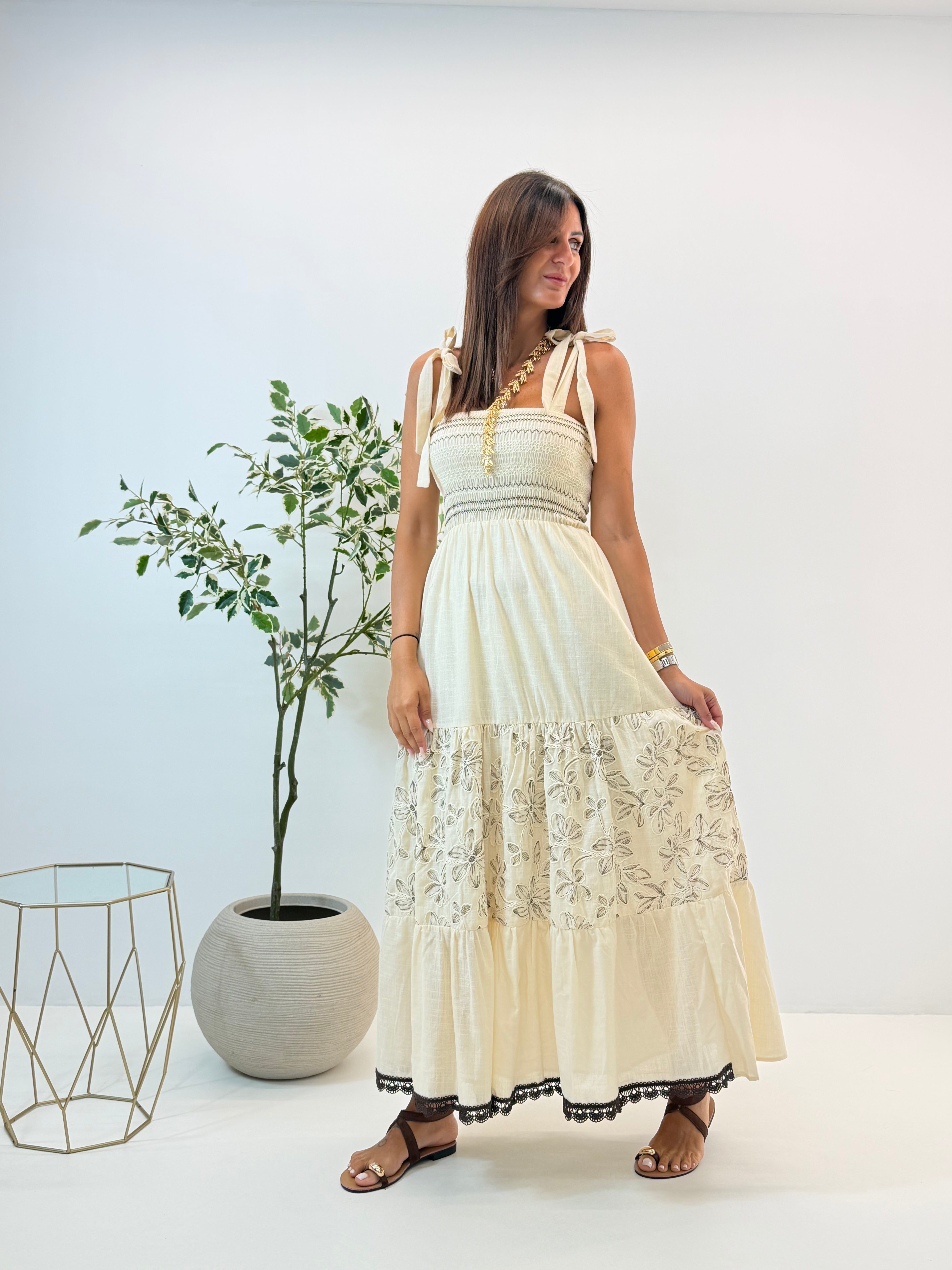ABITO FLORA BEIGE