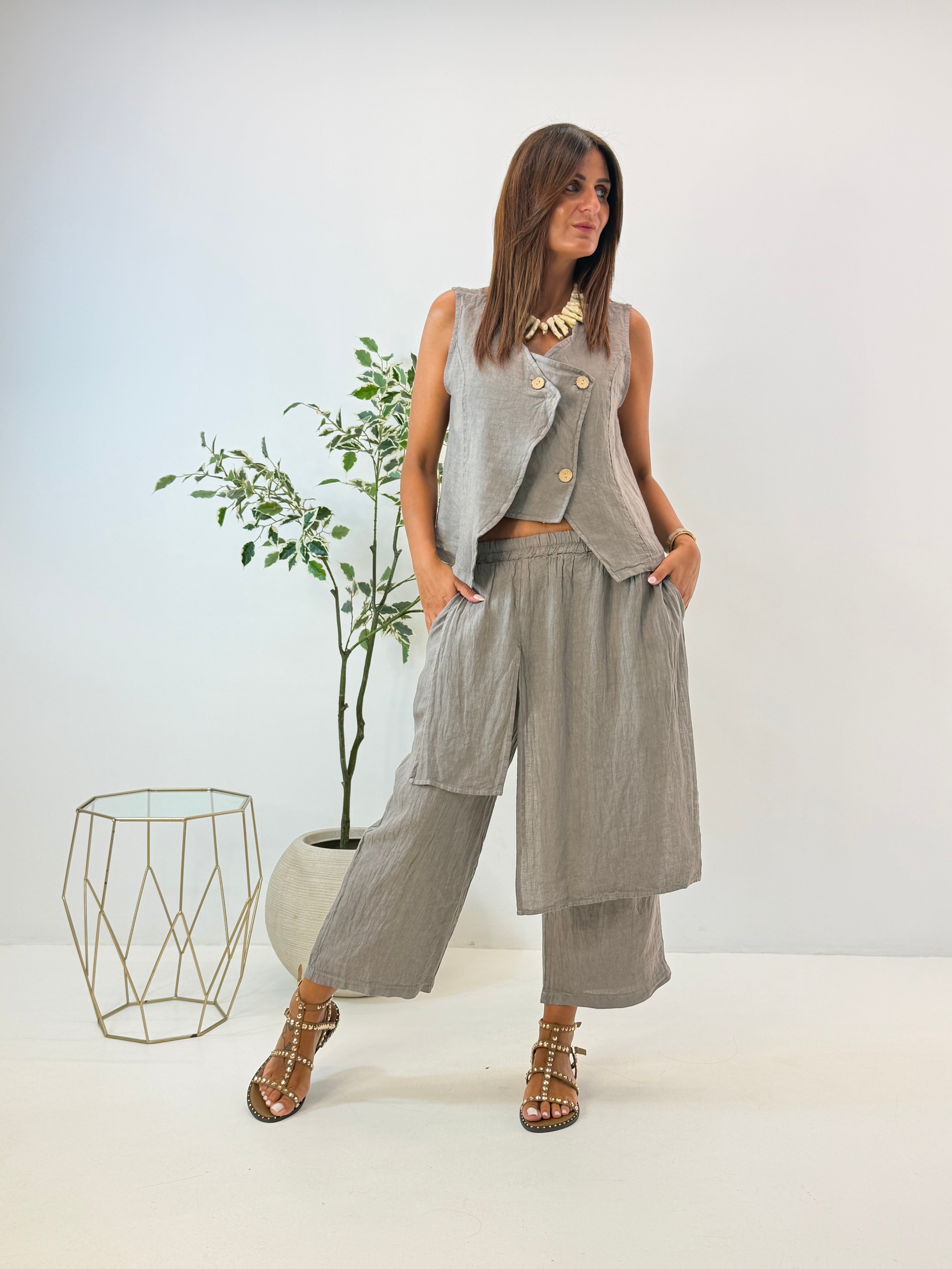 PANTALONE LIANA IN LINO