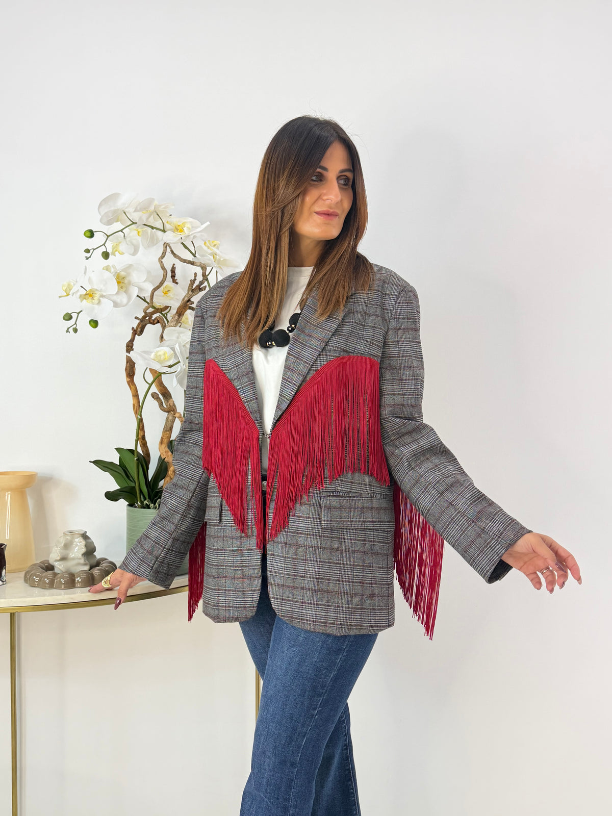 BLAZER KUPRA FANTASIA GRIGIA