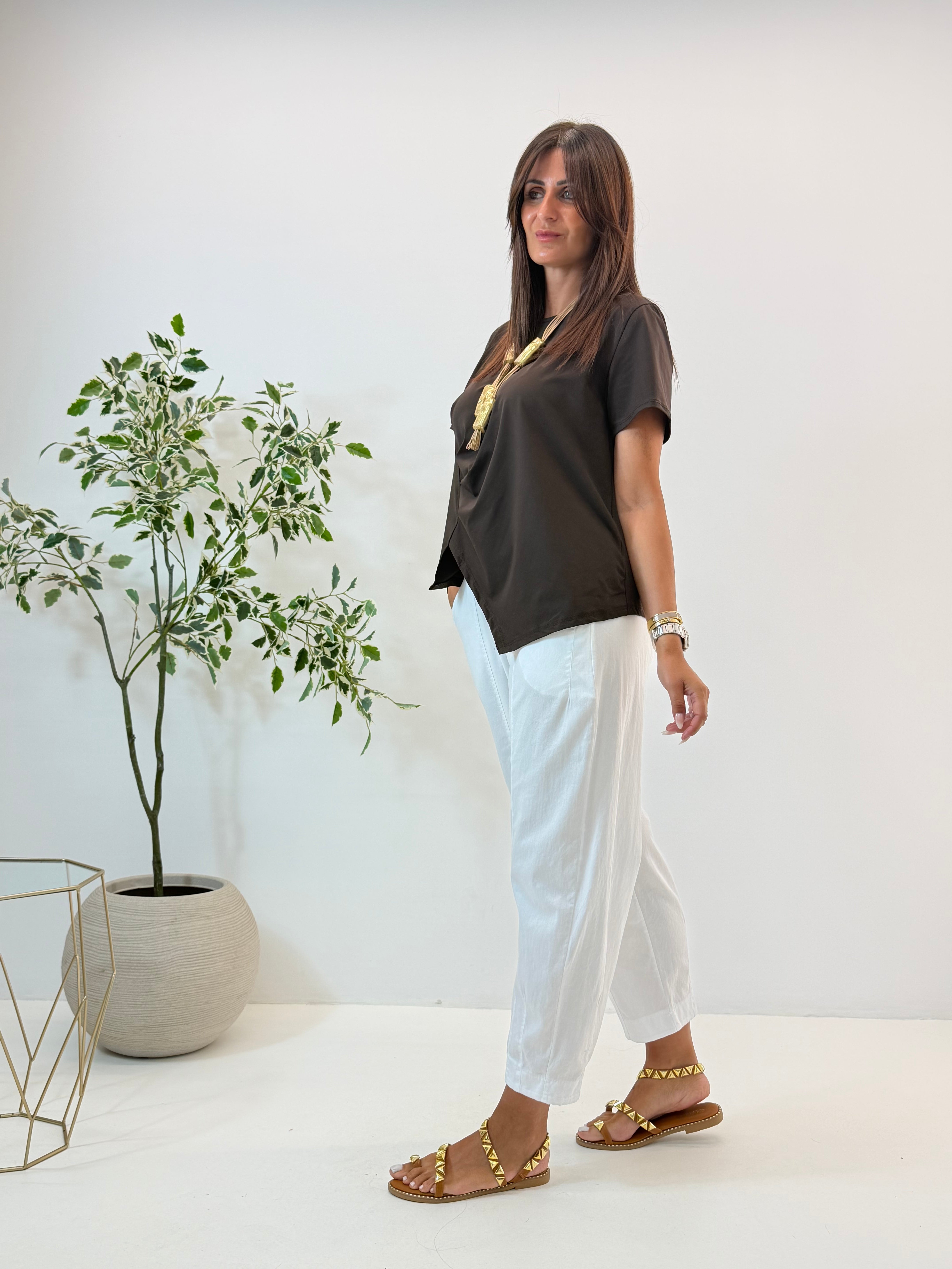 PANTALONE LEA BIANCO