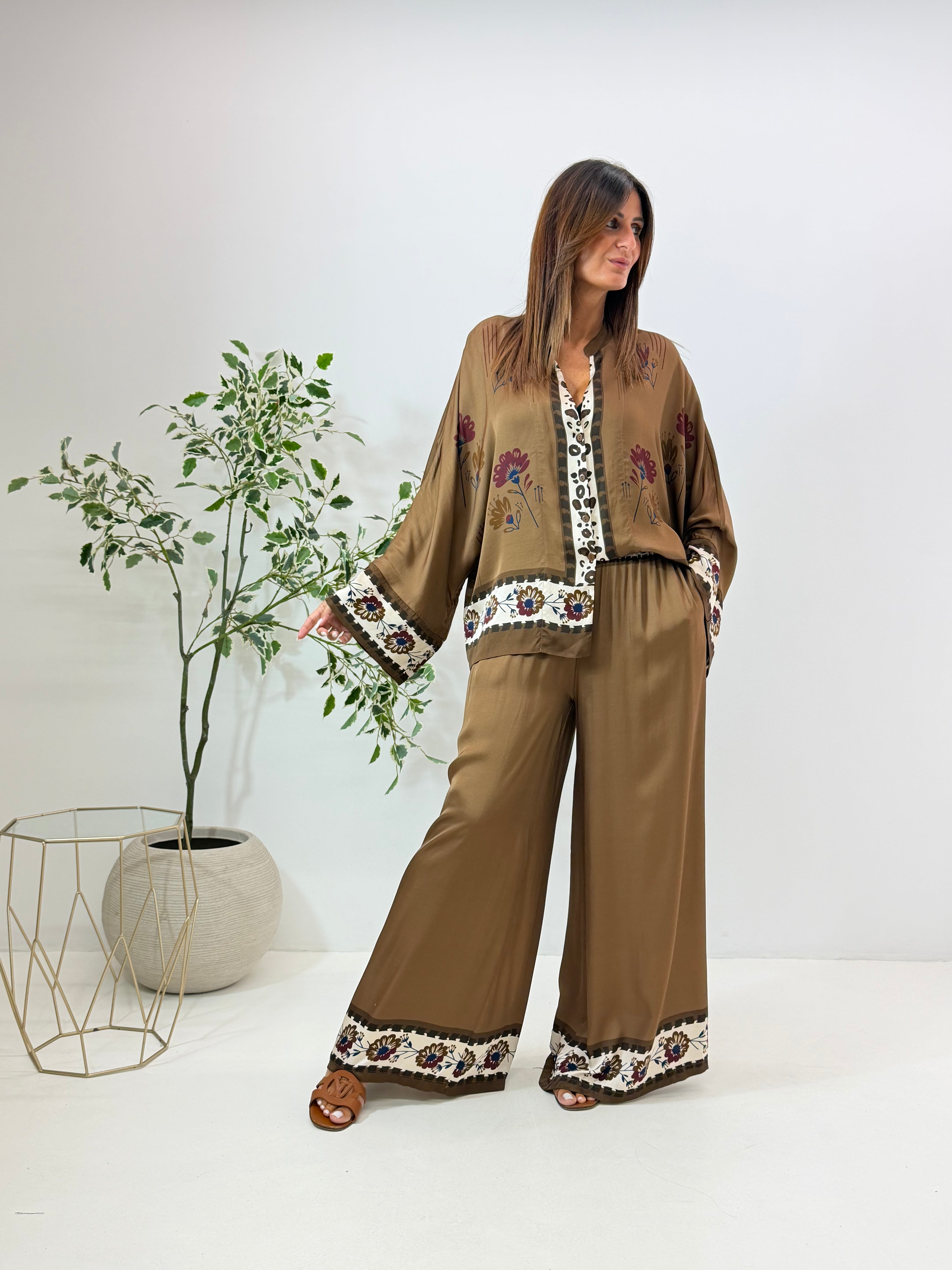 CAMICIA ROMY FANTASIA CAMEL