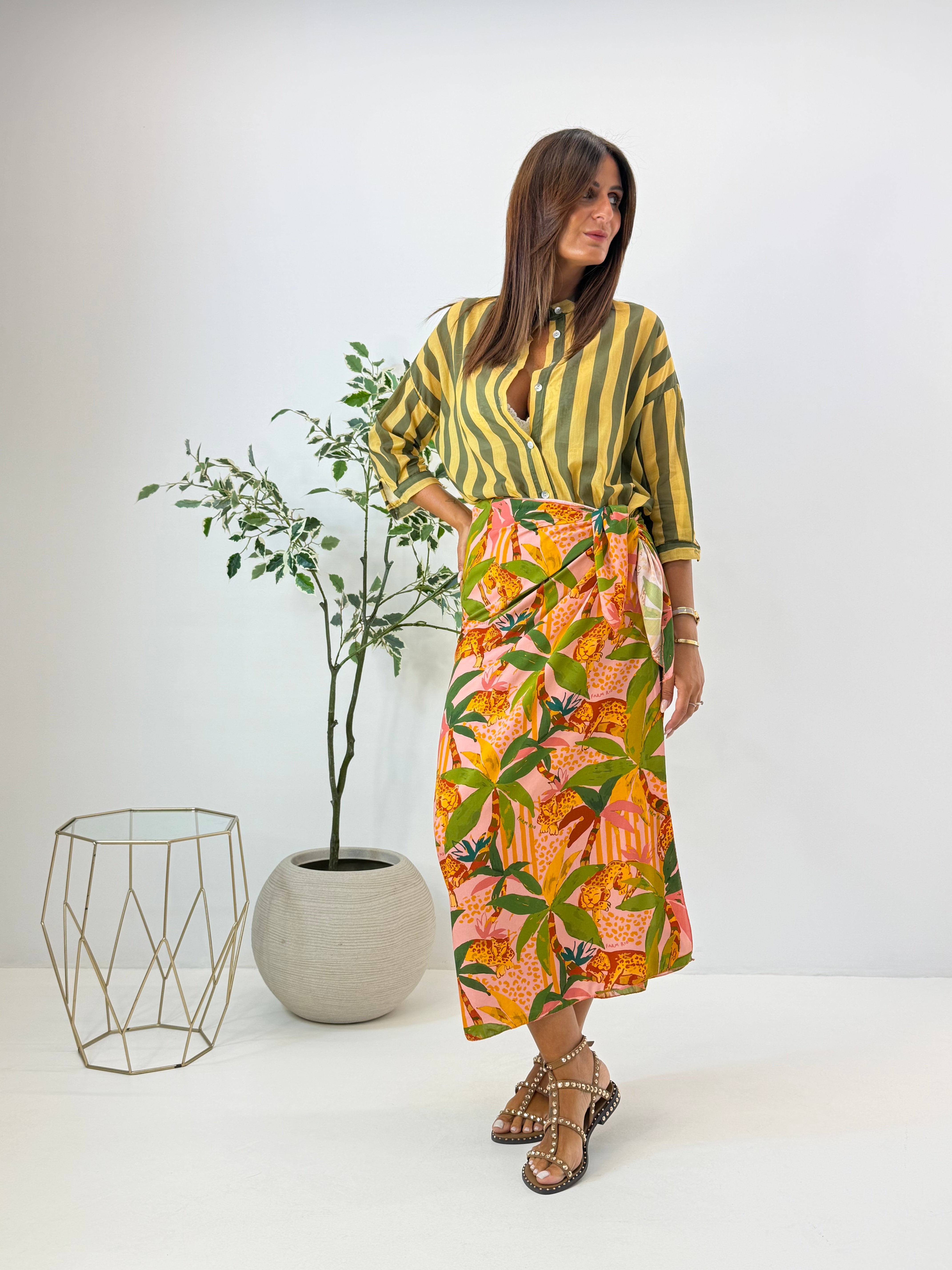 CAMICIA TANIA FANTASIA A RIGHE