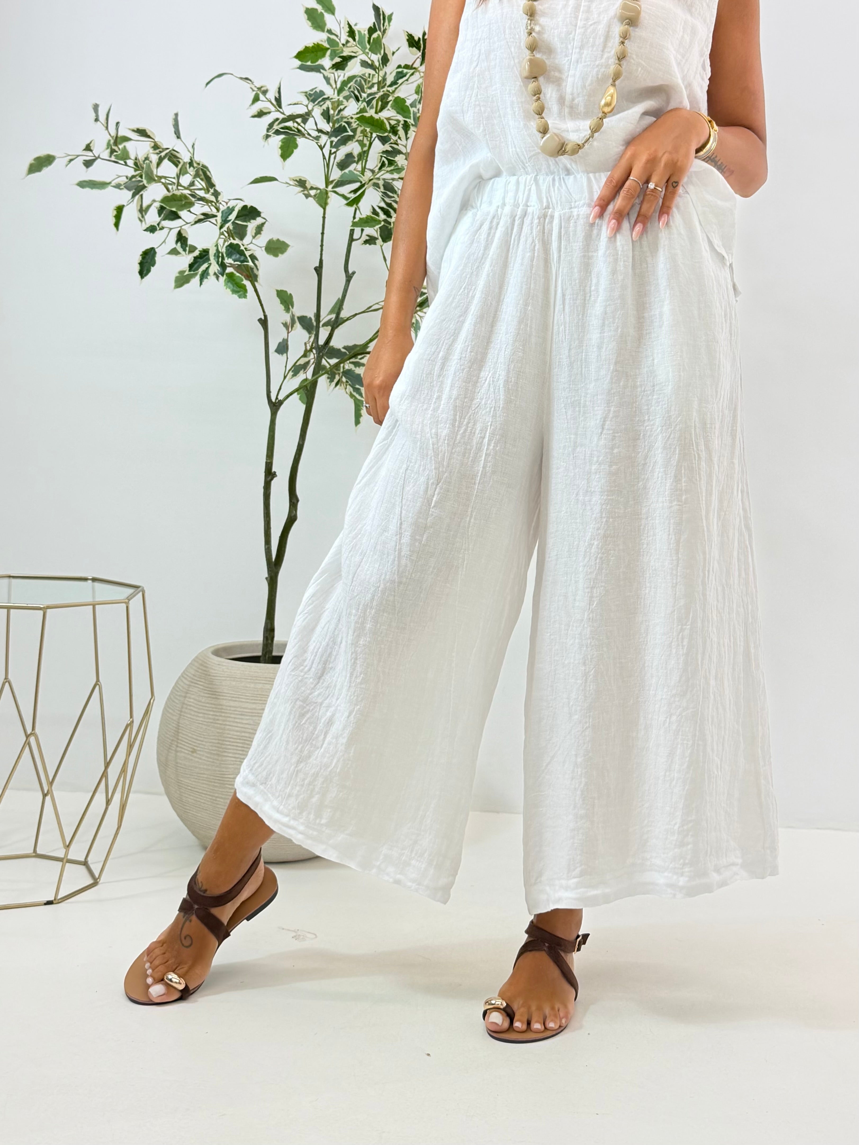 PANTALONE MERYL IN LINO