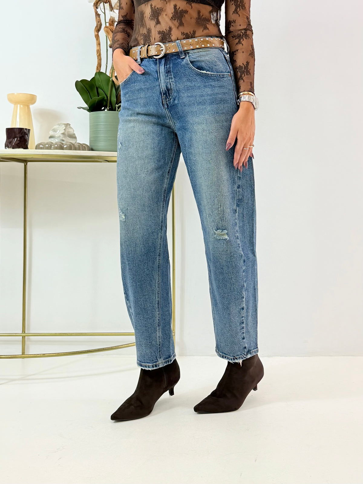 JEANS BARREL JADE