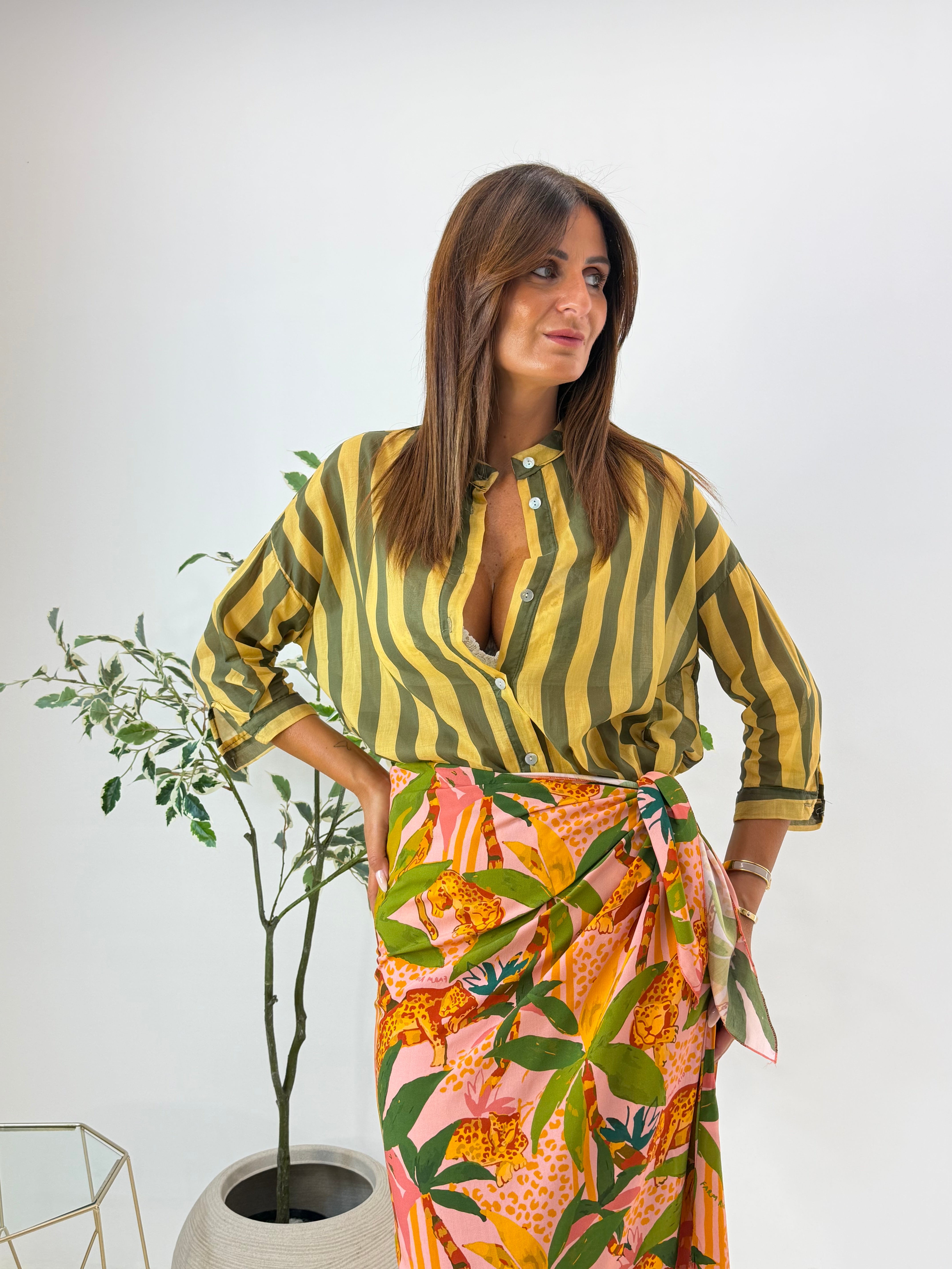 CAMICIA TANIA FANTASIA A RIGHE