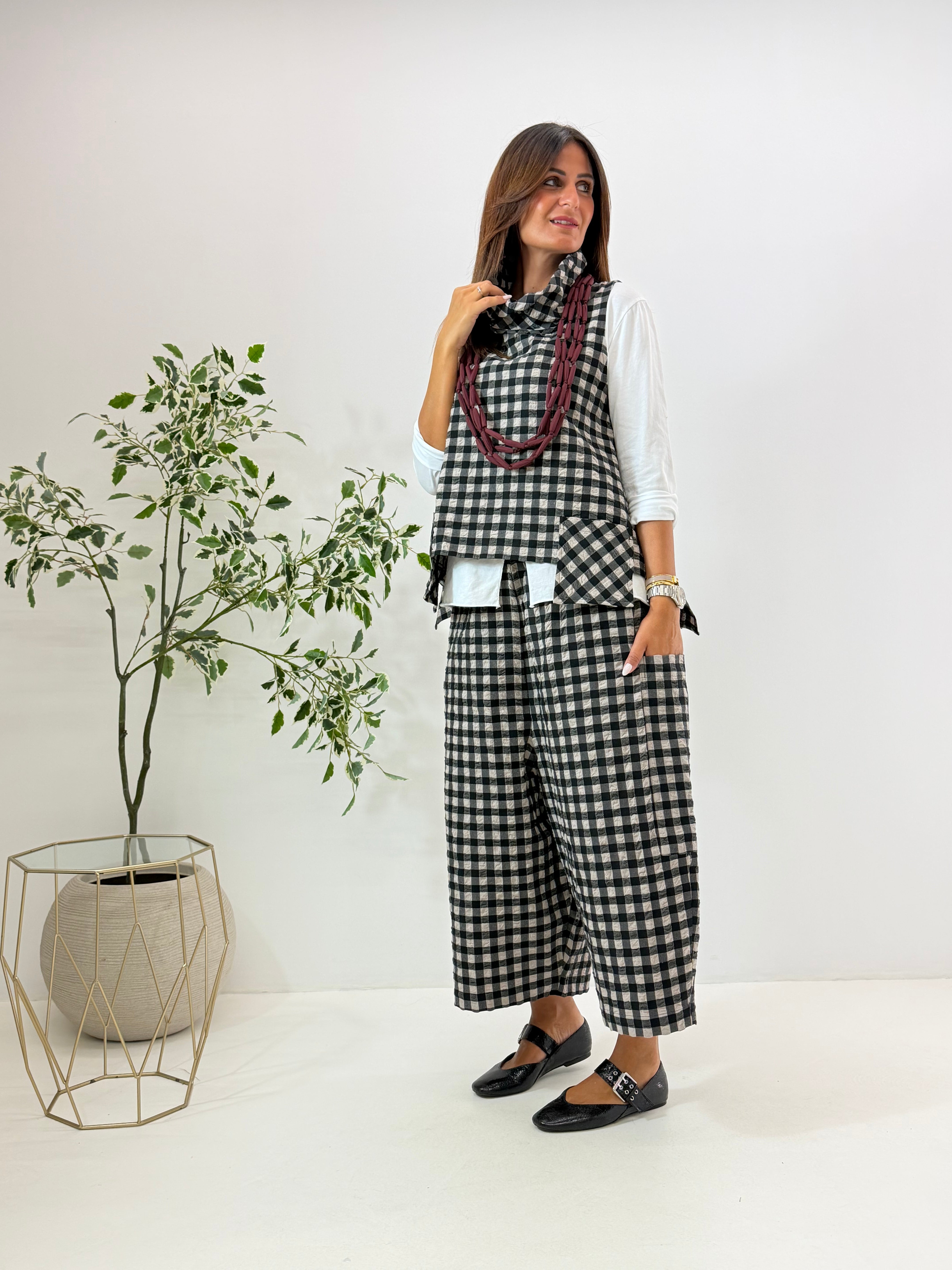 GILET KEYLA WENDY A QUADRETTI