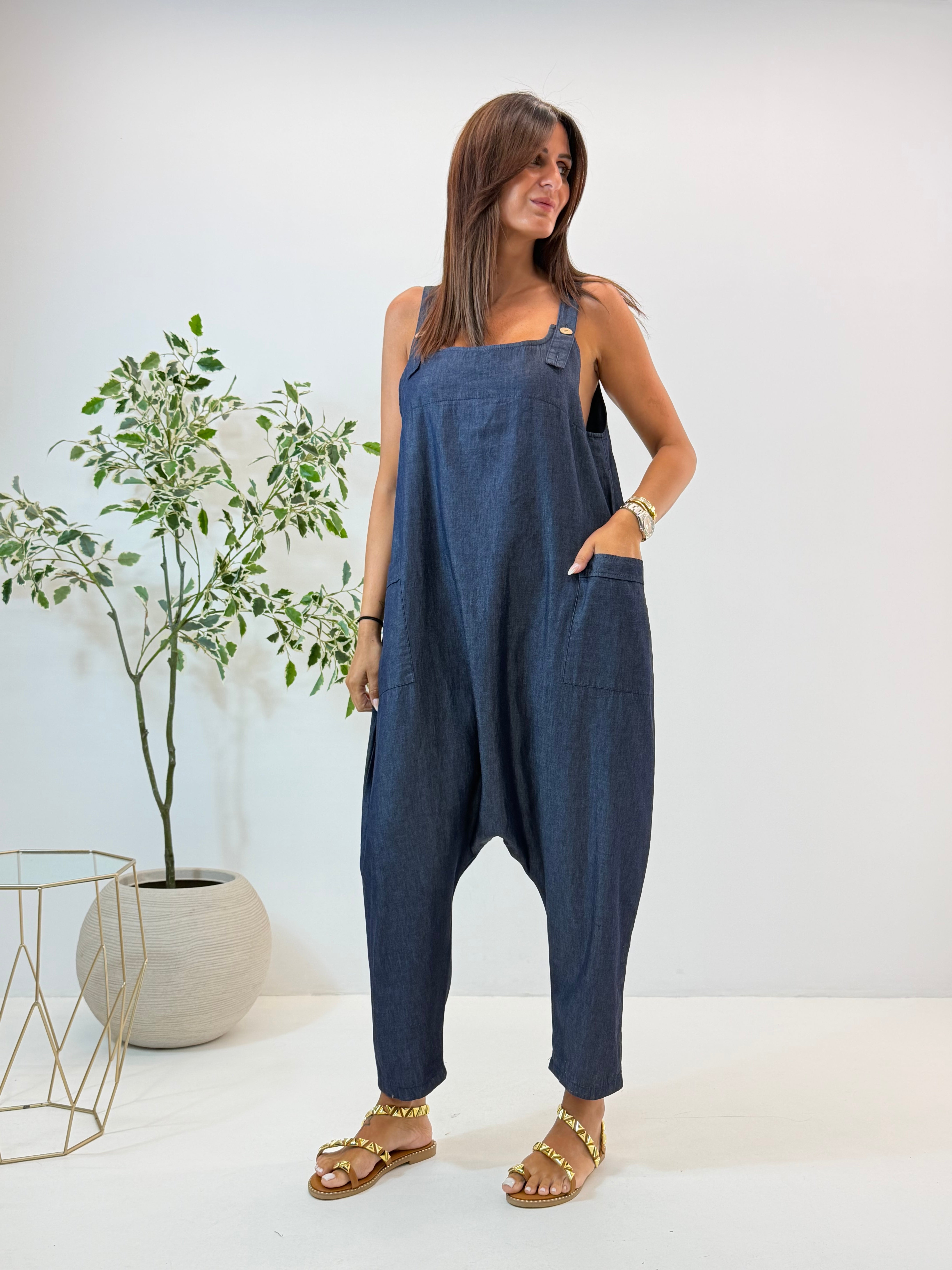 SALOPETTE VIVY IN DENIM