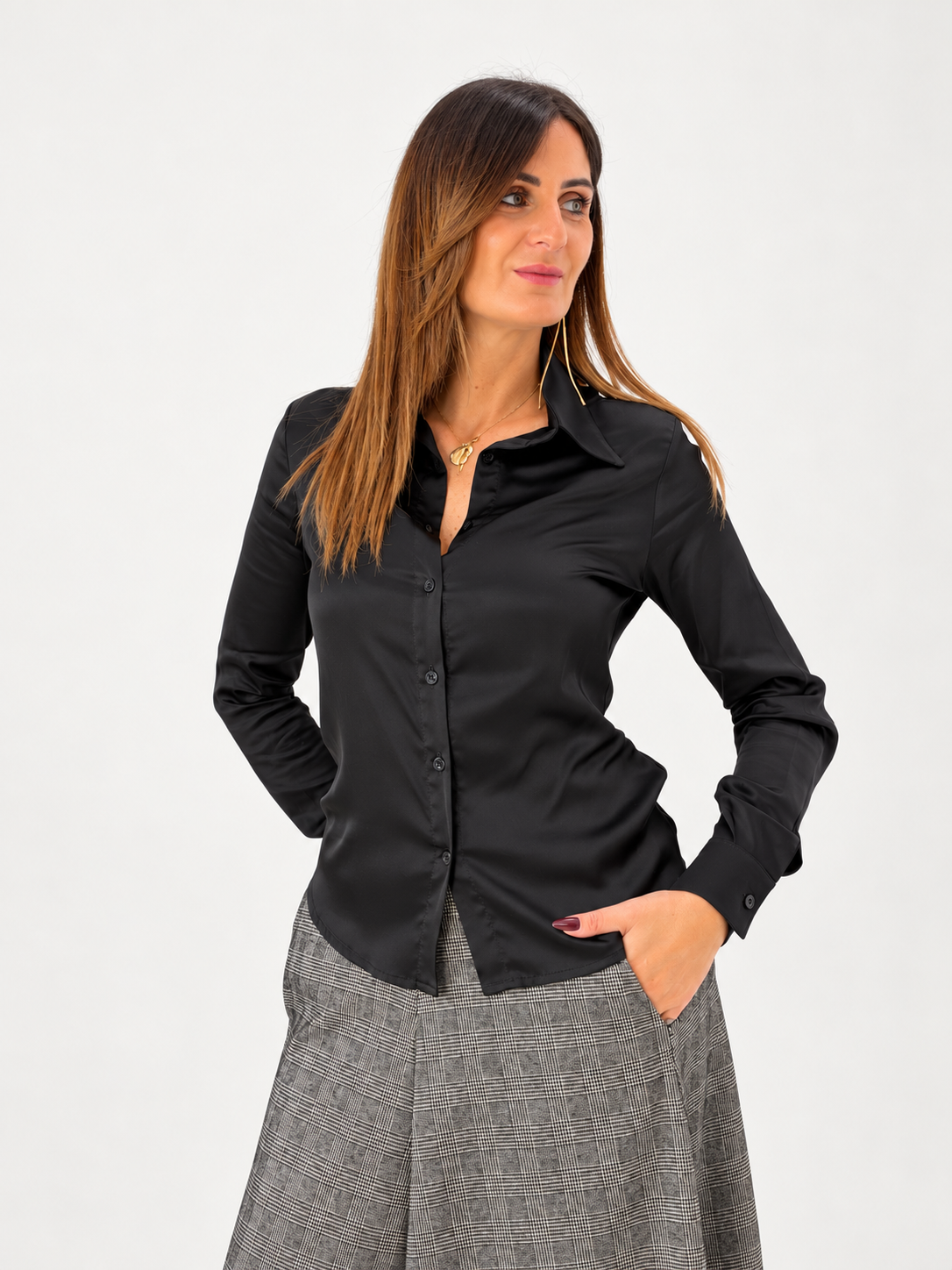 CAMICIA ADRIA NERA