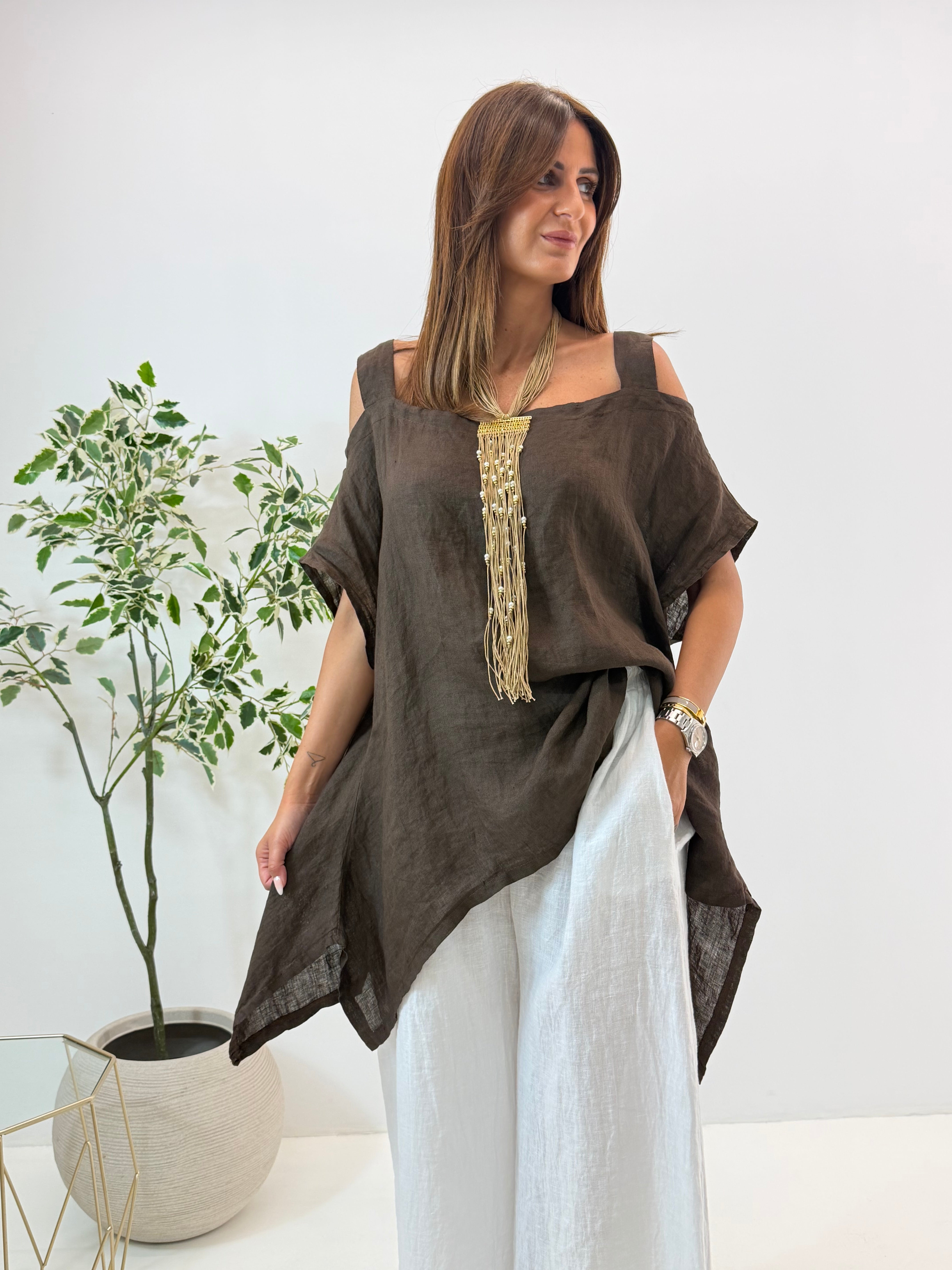 BLUSA JOSIE IN LINO