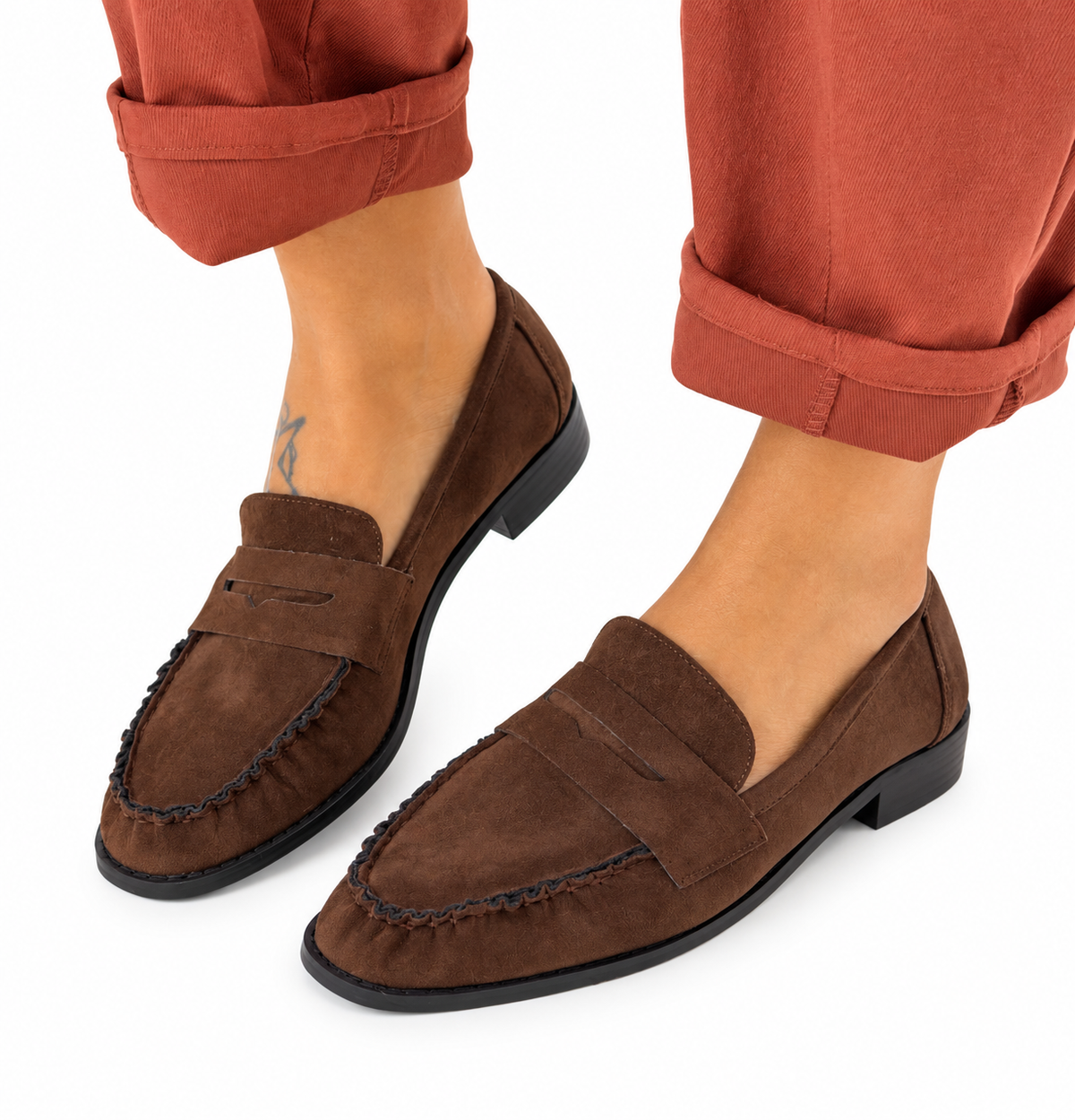 MOCASSINO CLHOE' SCAMOSCIATO MORO