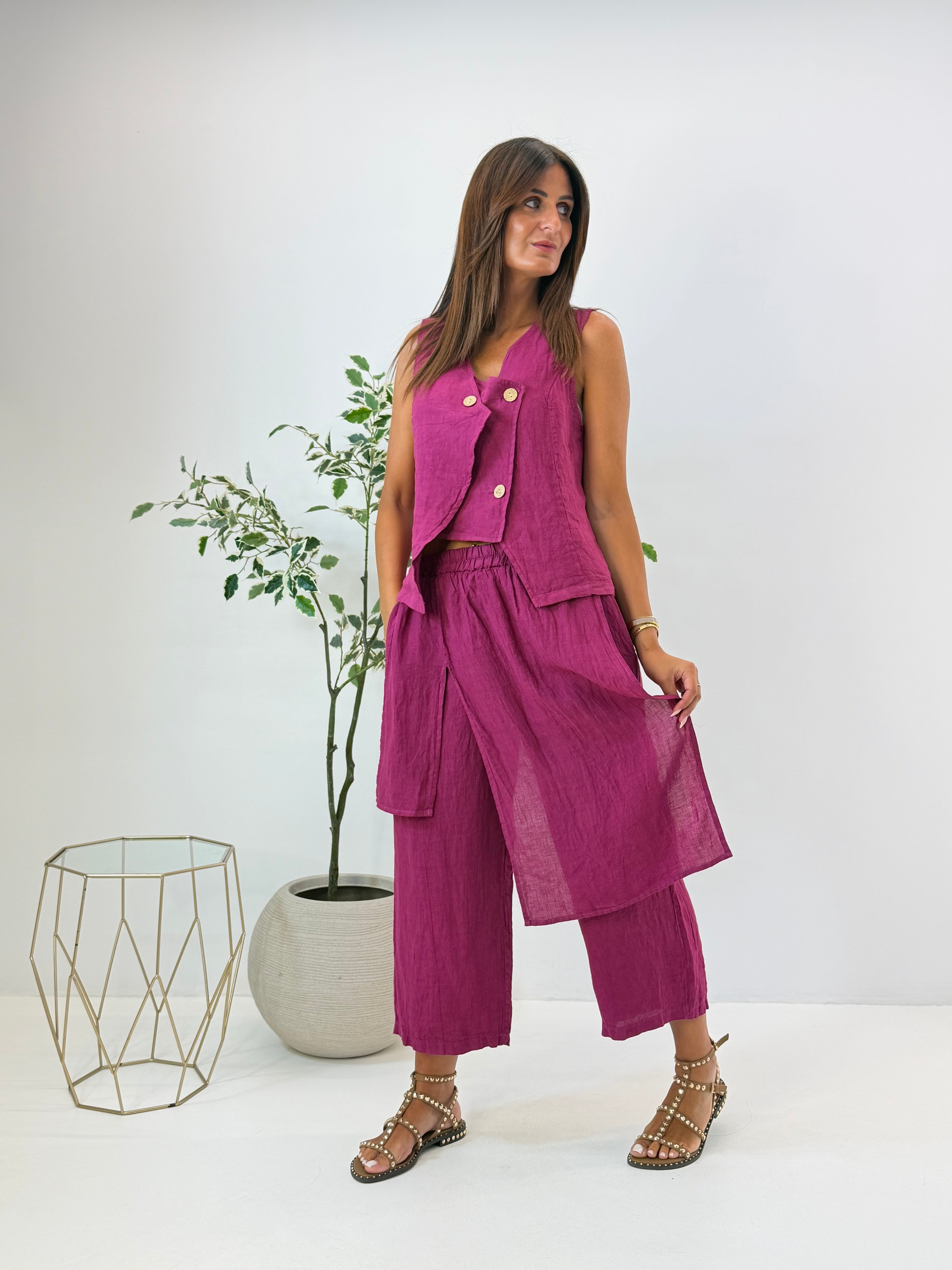 PANTALONE LIANA IN LINO