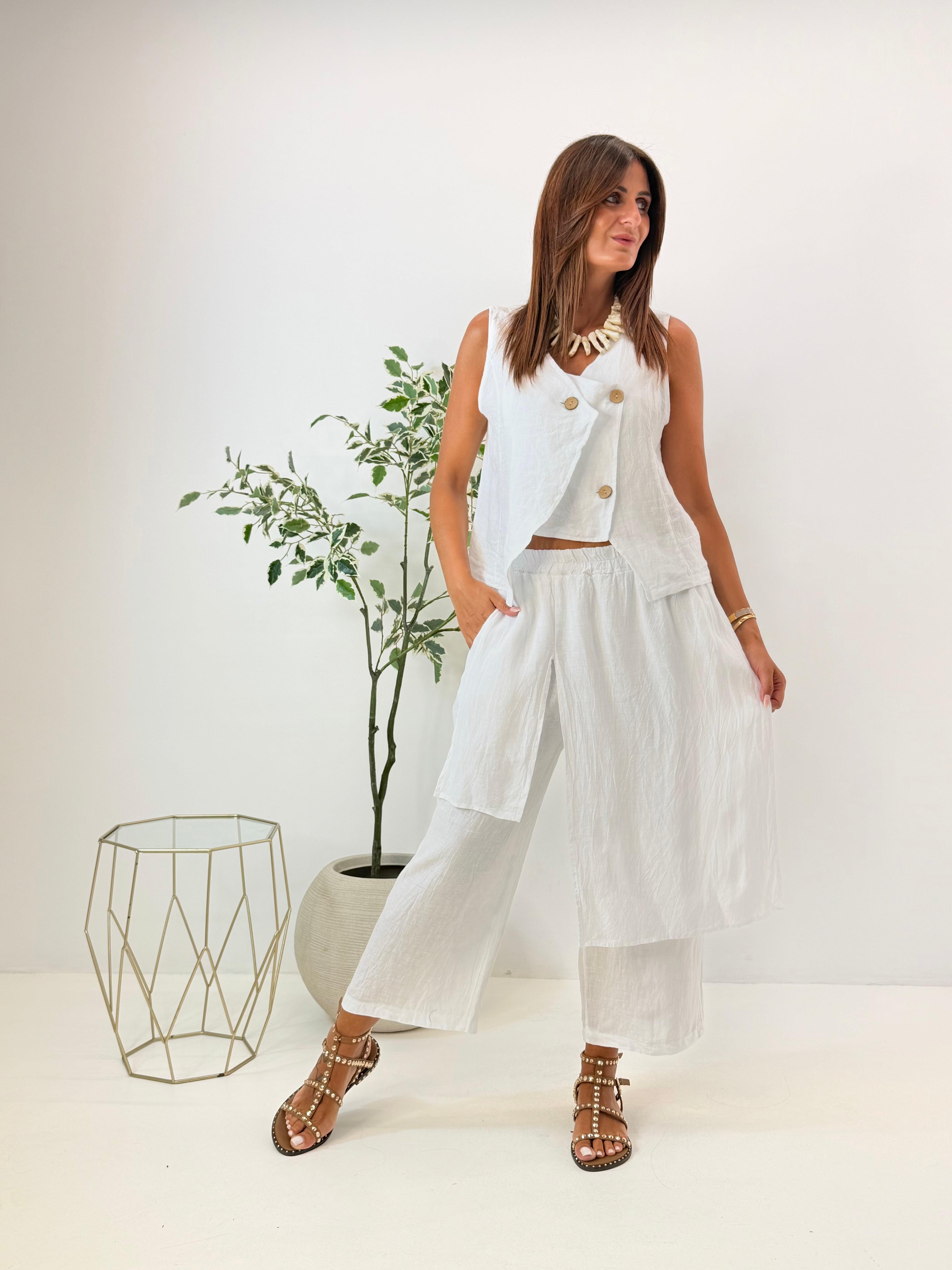 PANTALONE LIANA IN LINO