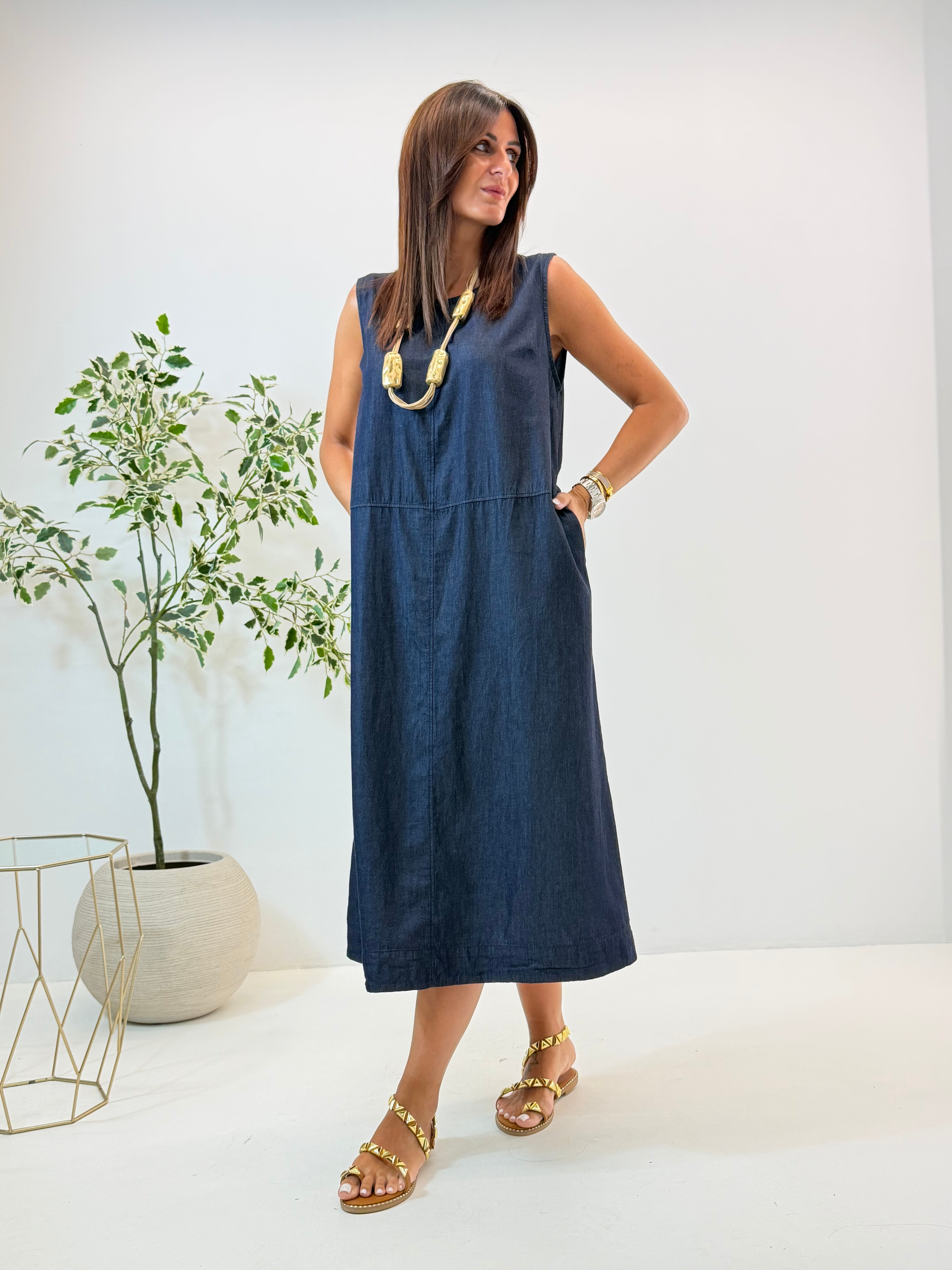 ABITO AMYA IN DENIM