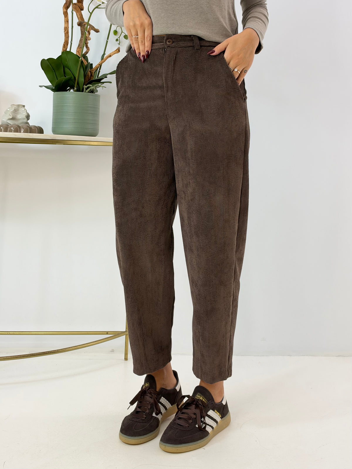 PANTALONE MATI IN VELLUTO MORO