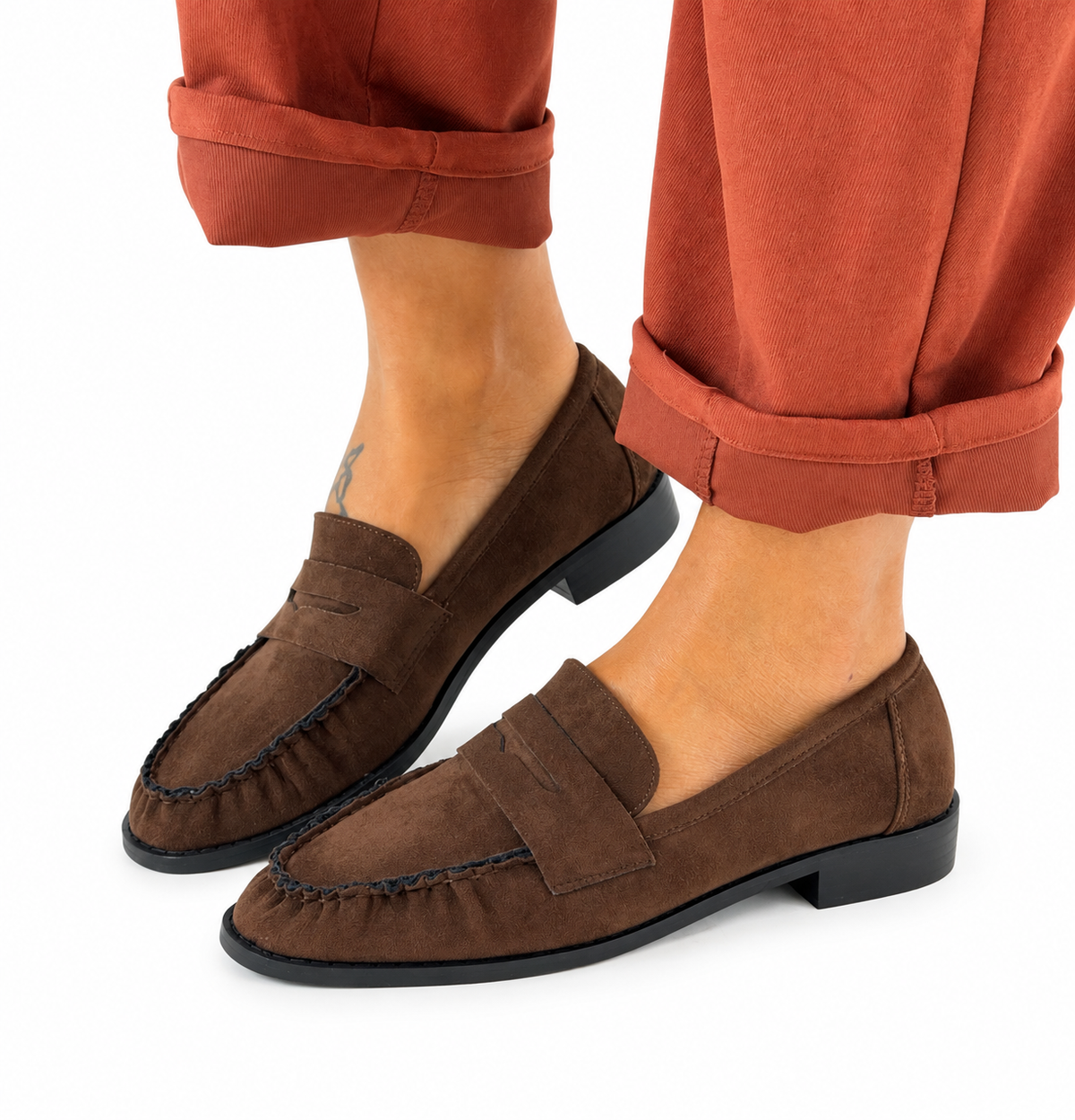 MOCASSINO CLHOE' SCAMOSCIATO MORO