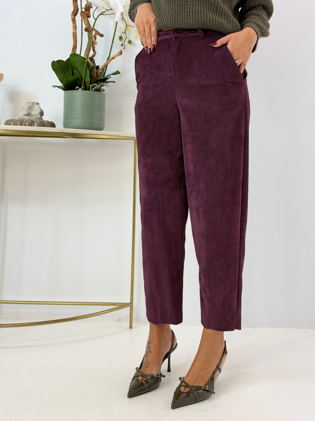 PANTALONE MATI IN VELLUTO