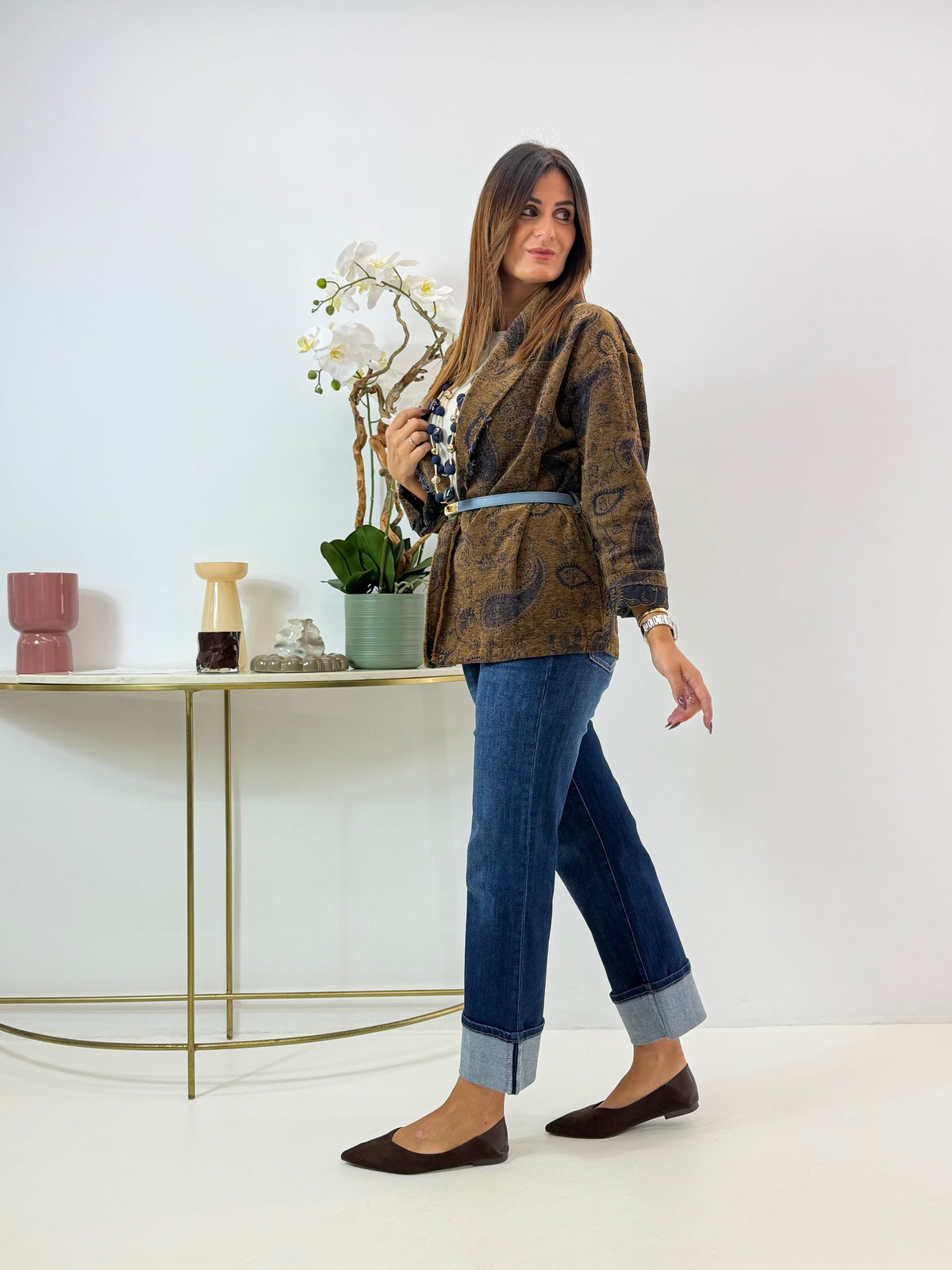 JEANS AMIRA CON RISVOLTO