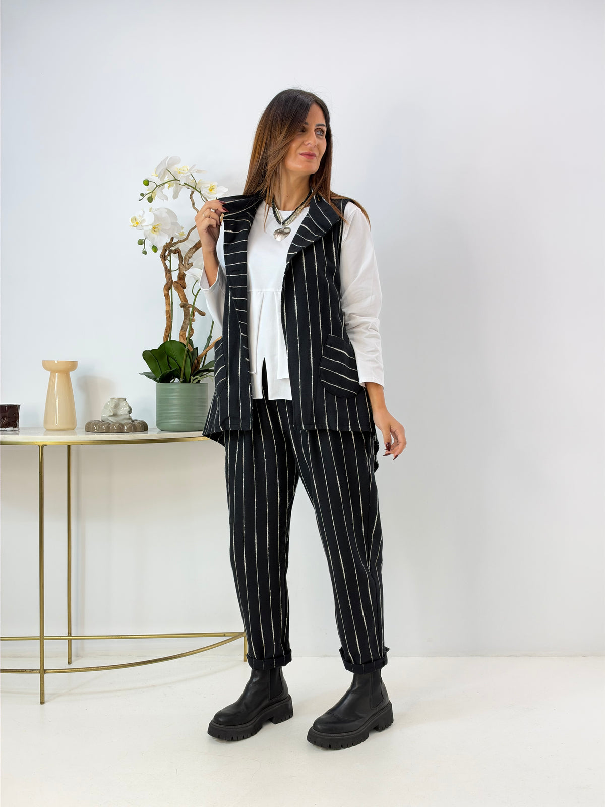 PANTALONE ALICE A RIGHE