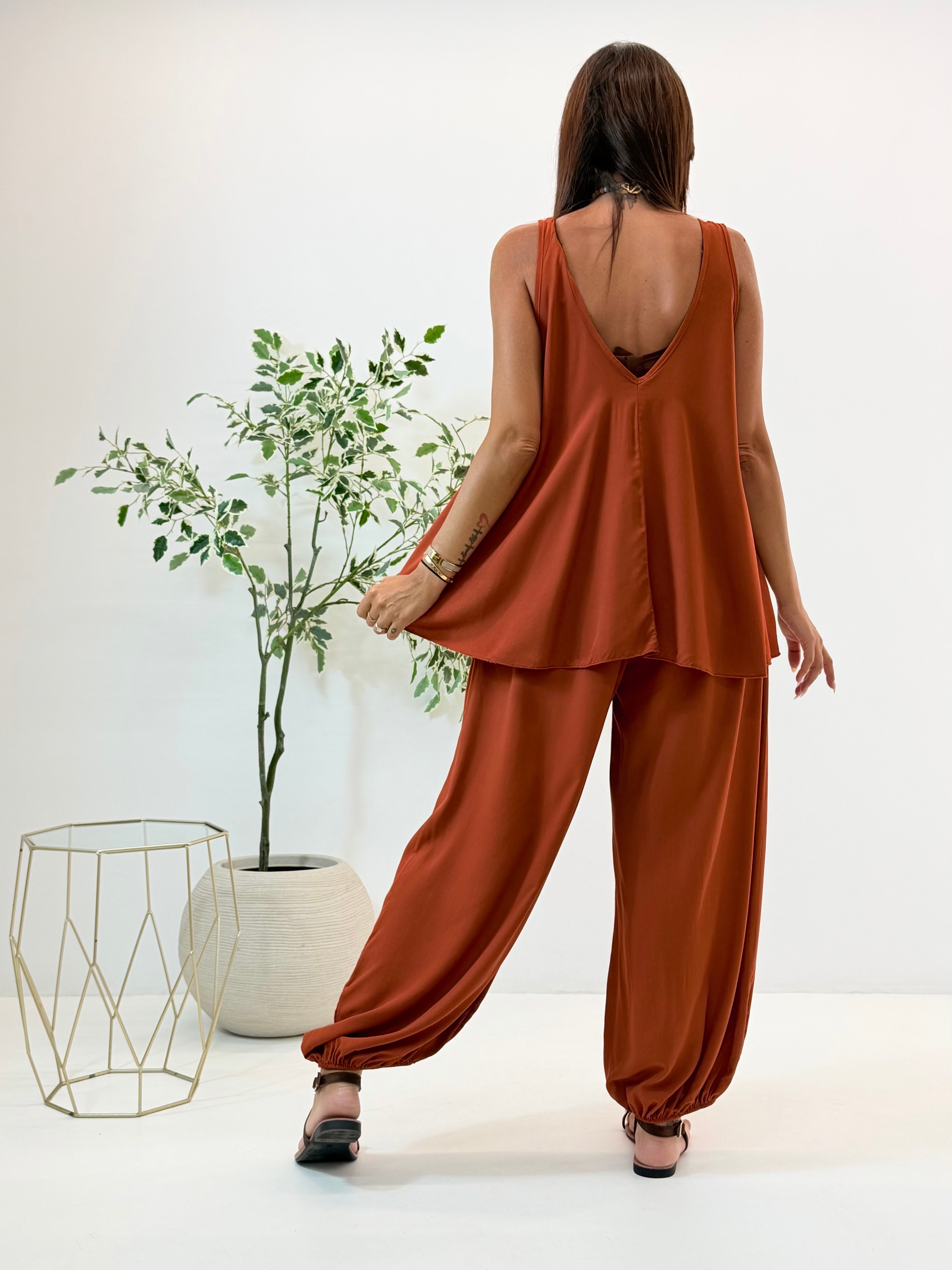 PANTALONE ZENA RUGGINE