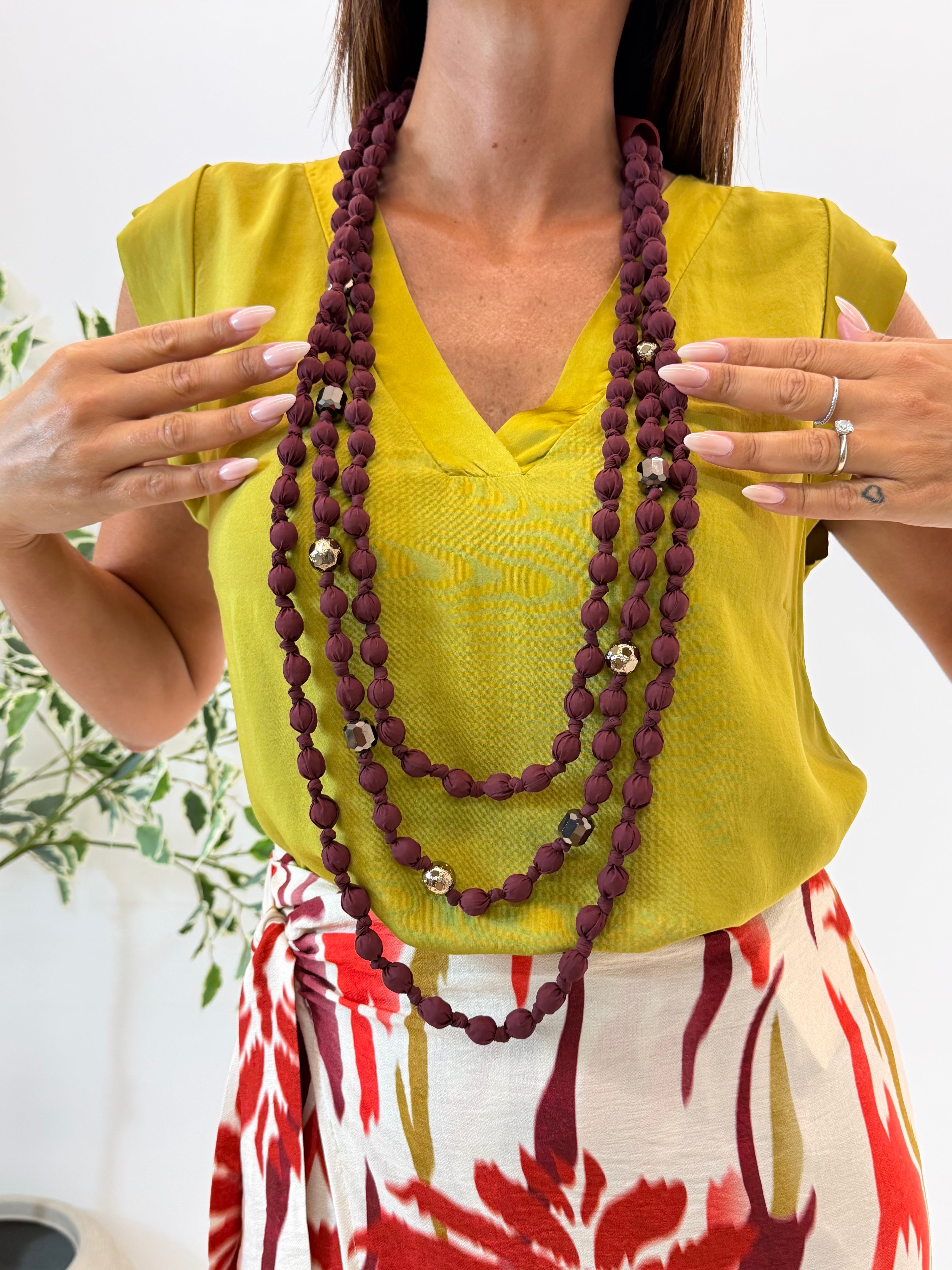 COLLANA MIAMI BORDEAUX