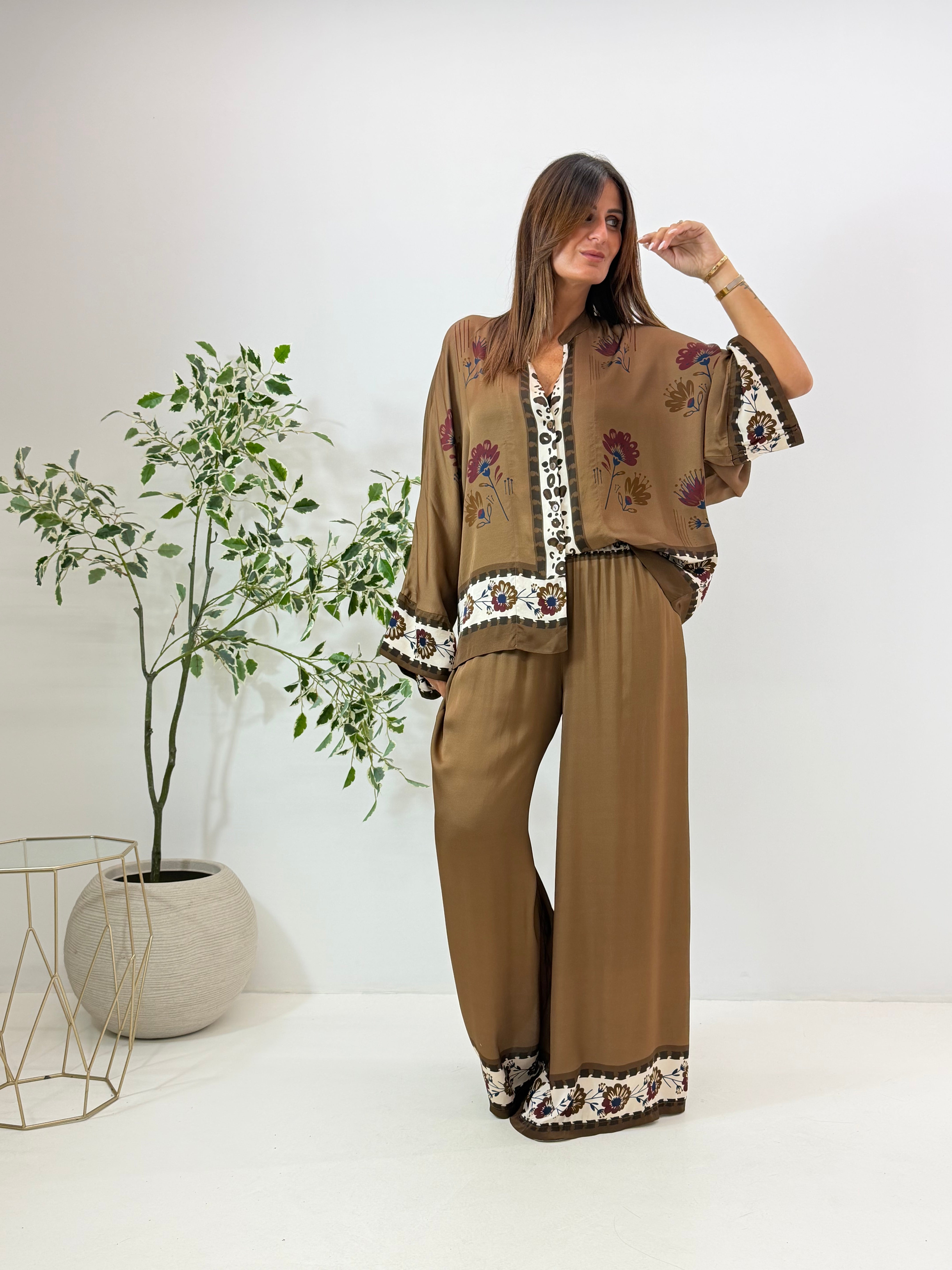 CAMICIA ROMY FANTASIA CAMEL