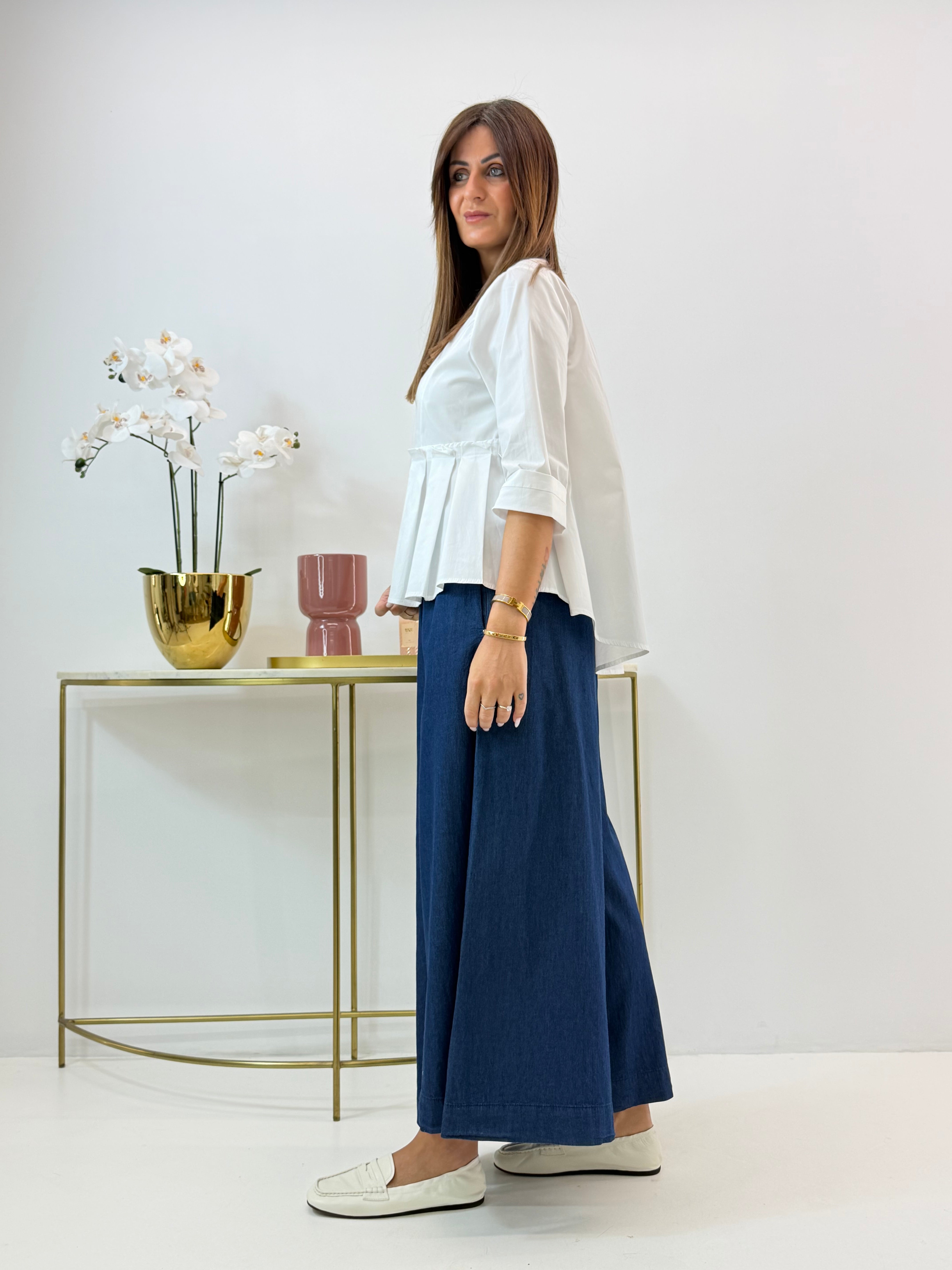 PANTALONE AURA WENDY IN DENIM