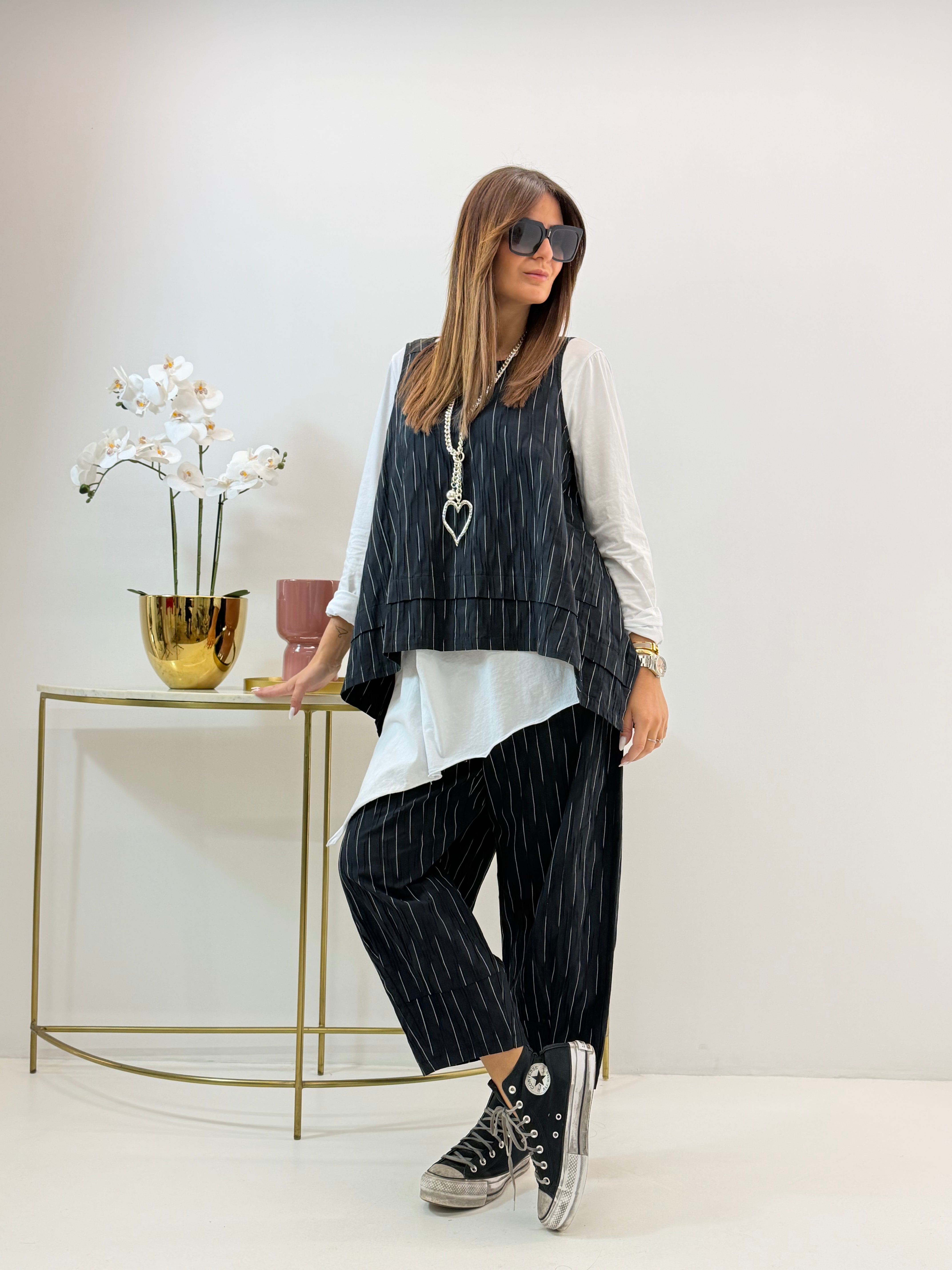 GILET ILARIA WENDY NERO