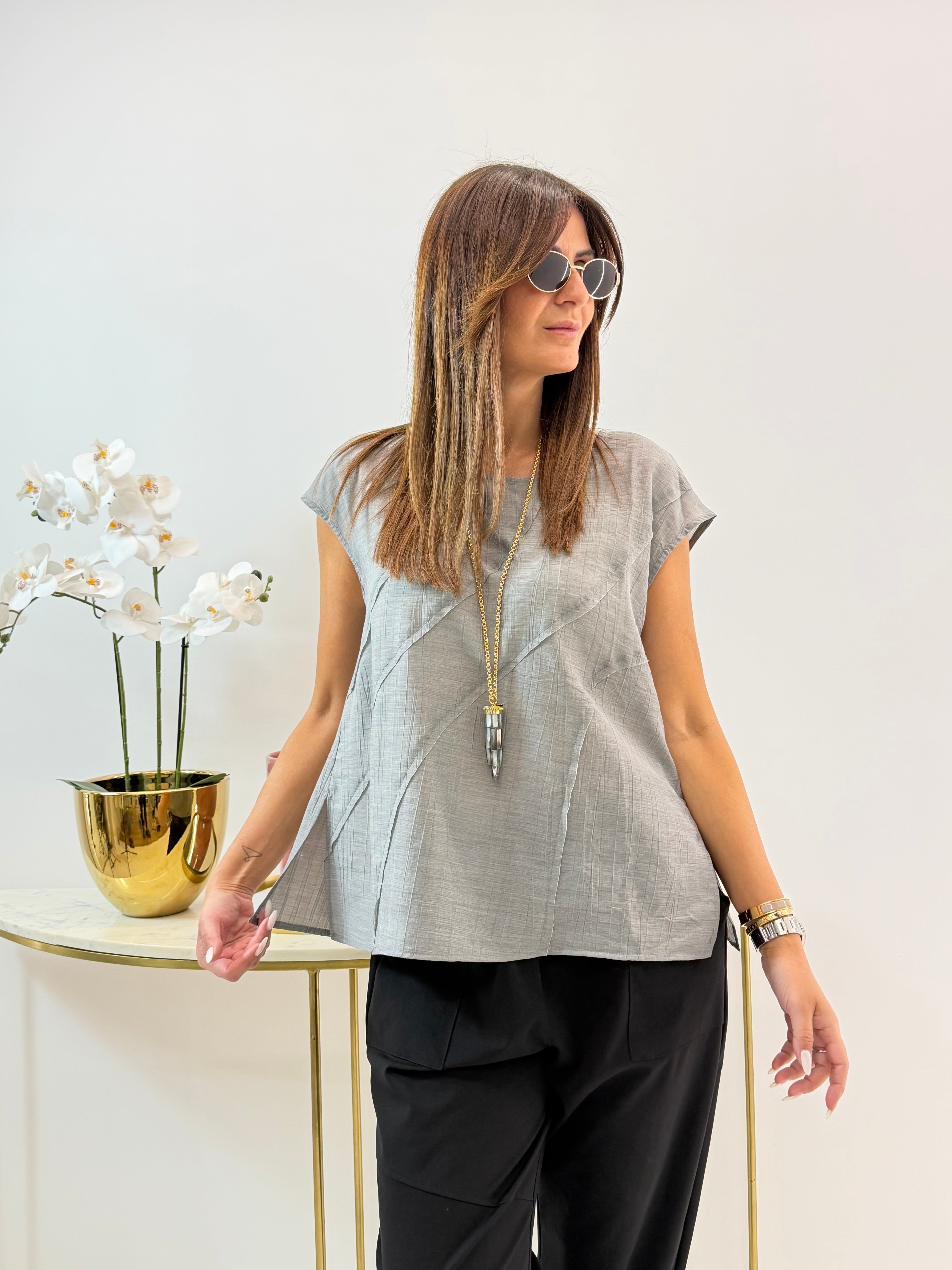 T-SHIRT ELVIRA WENDY GRIGIA
