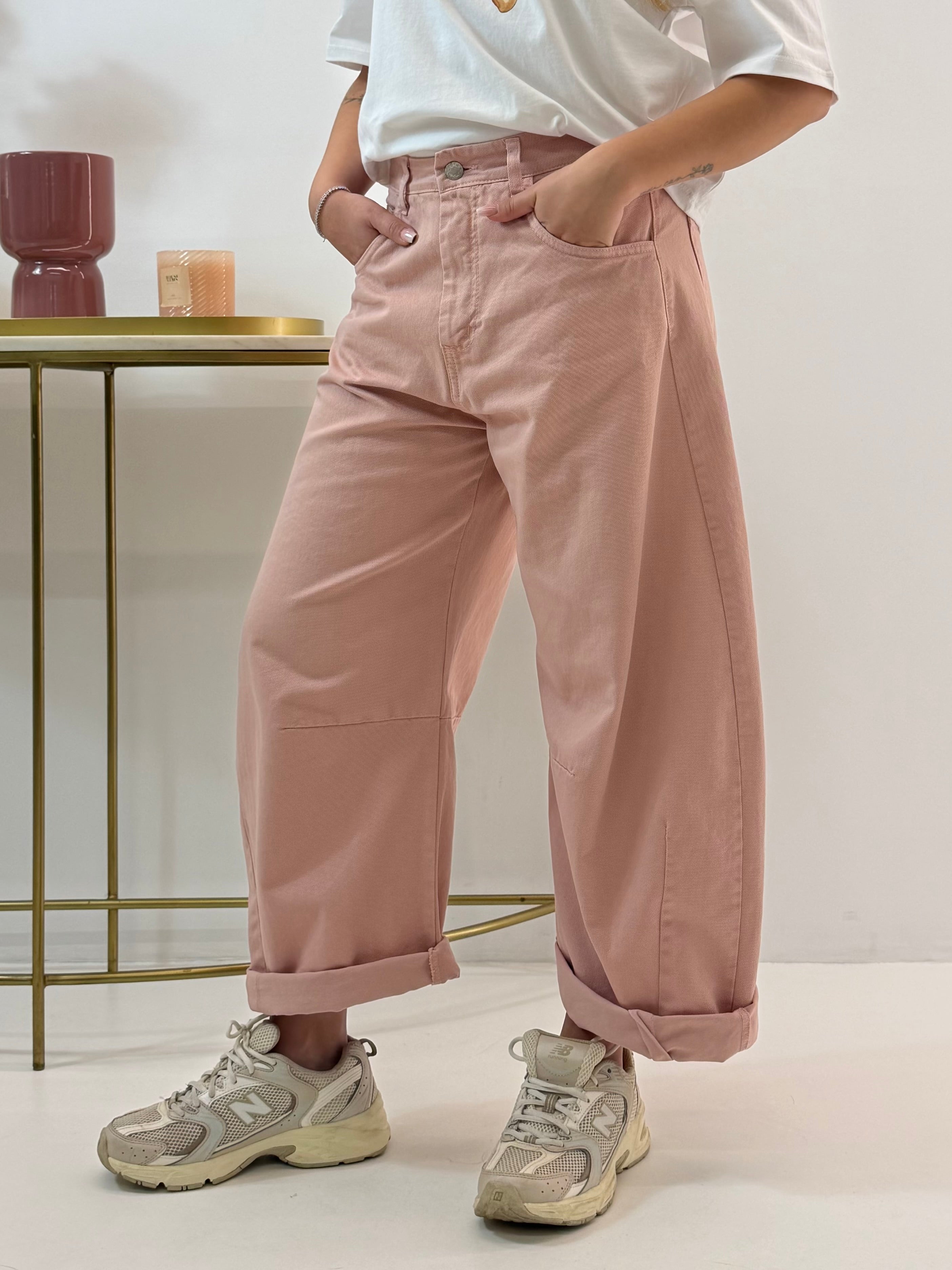 JEANS HIRMA BALOON ROSA