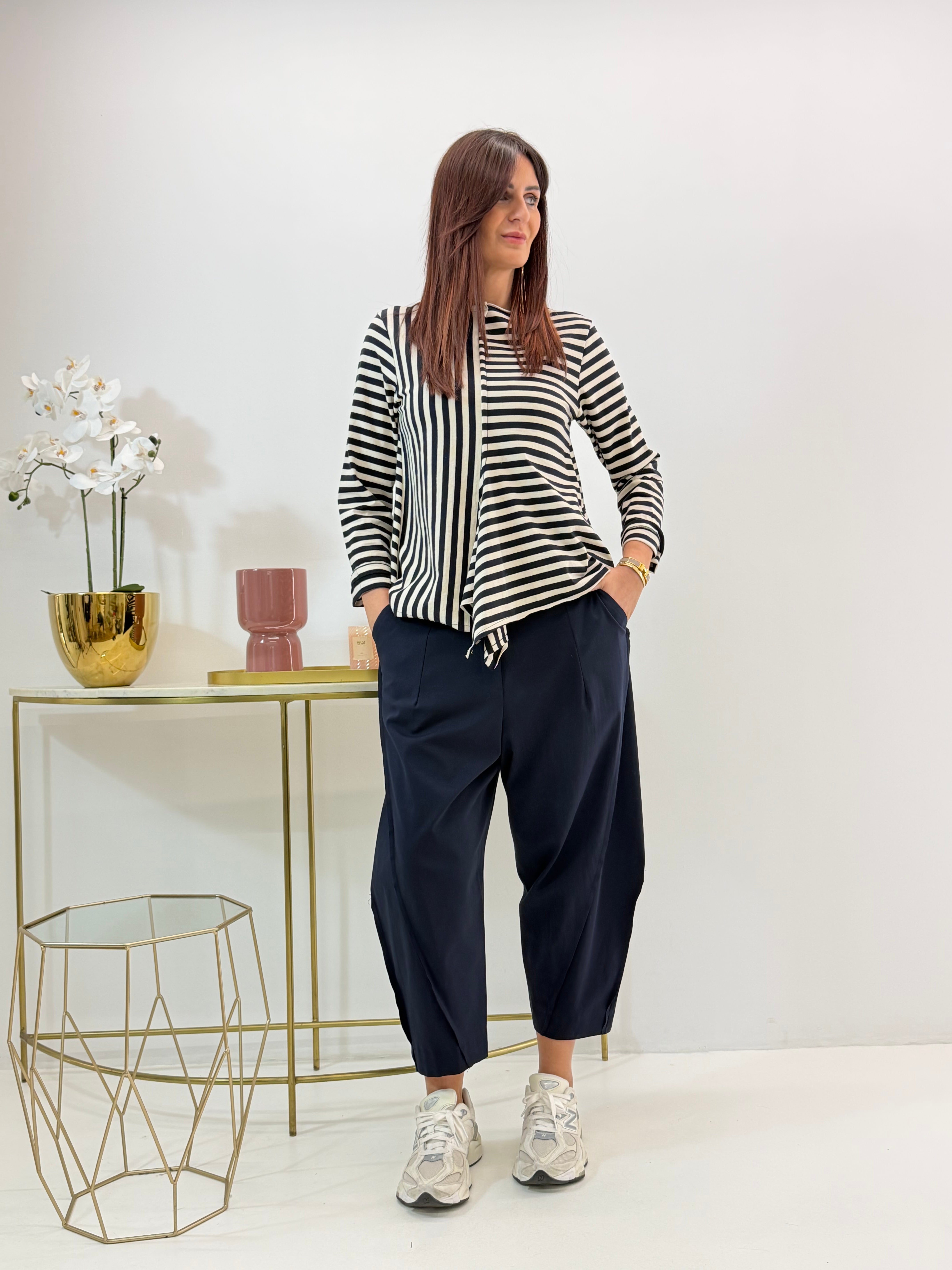 BLUSA WENDY A RIGHE BLU